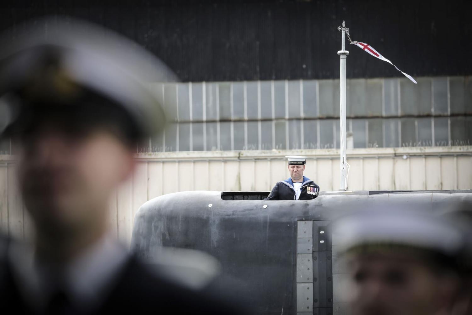 The commissioning ceremony of the fifth Astute Class submarine, HMS Anson, last month in Barrow-In-Furness (Ministry of Defence)