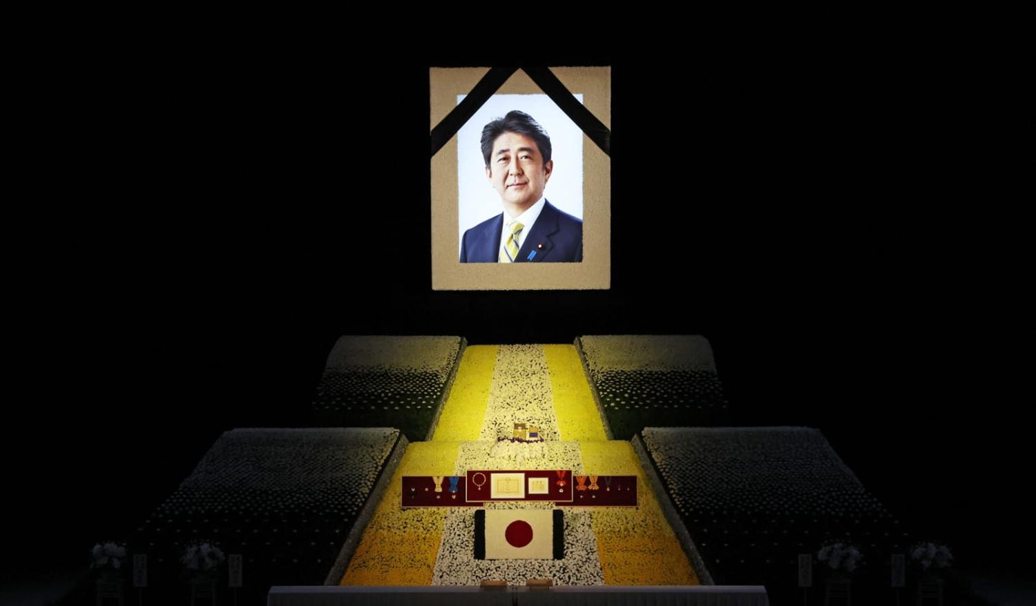 Abe’s assassin professed no issue with either the former prime minister’s politics or international engagement, but claimed to be motivated by Abe’s association with religious movement the Unification Church (Takashi Aoyama/AFP via Getty Images)
