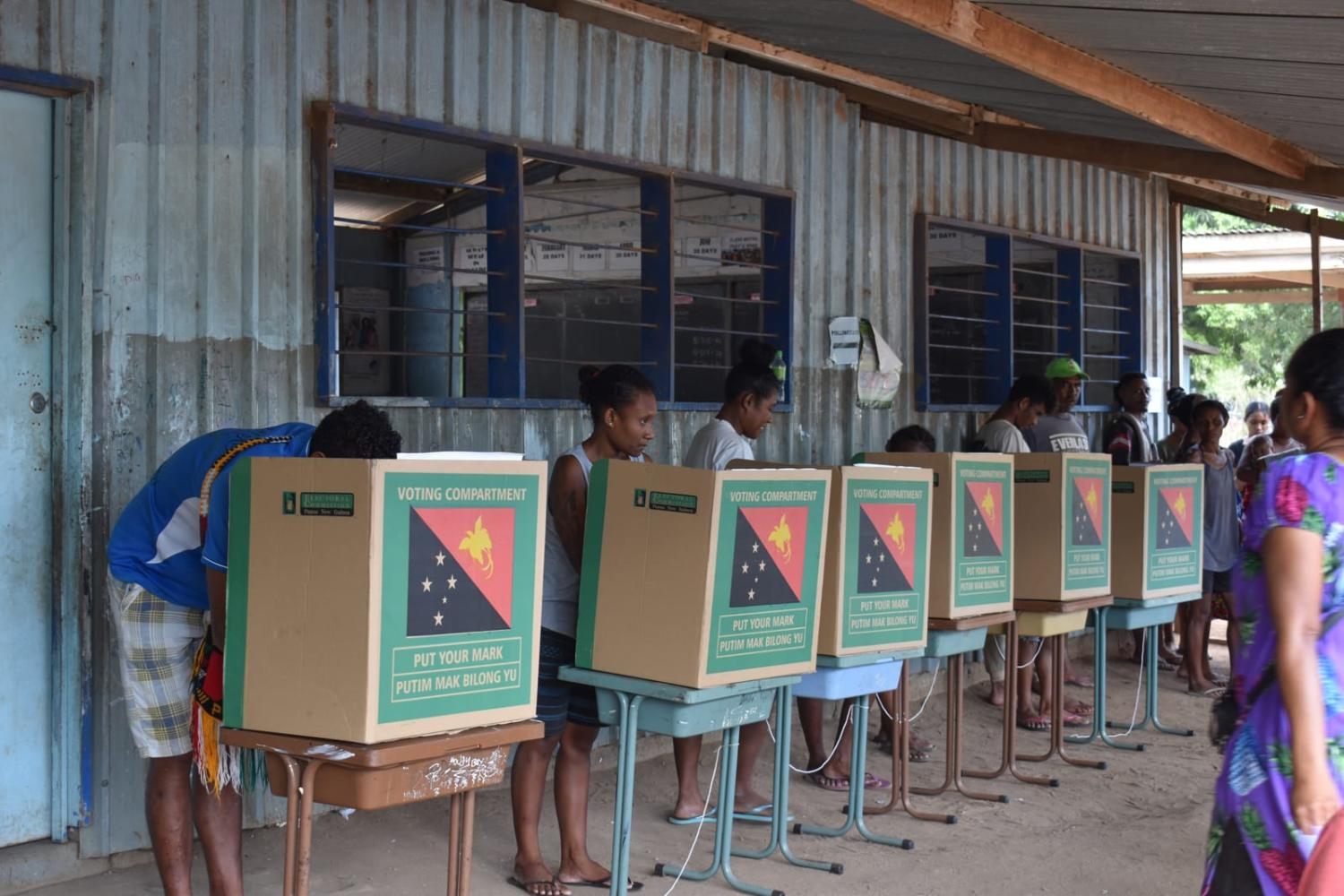 Voting in the 2022 PNG election (The Commonwealth/Flickr)