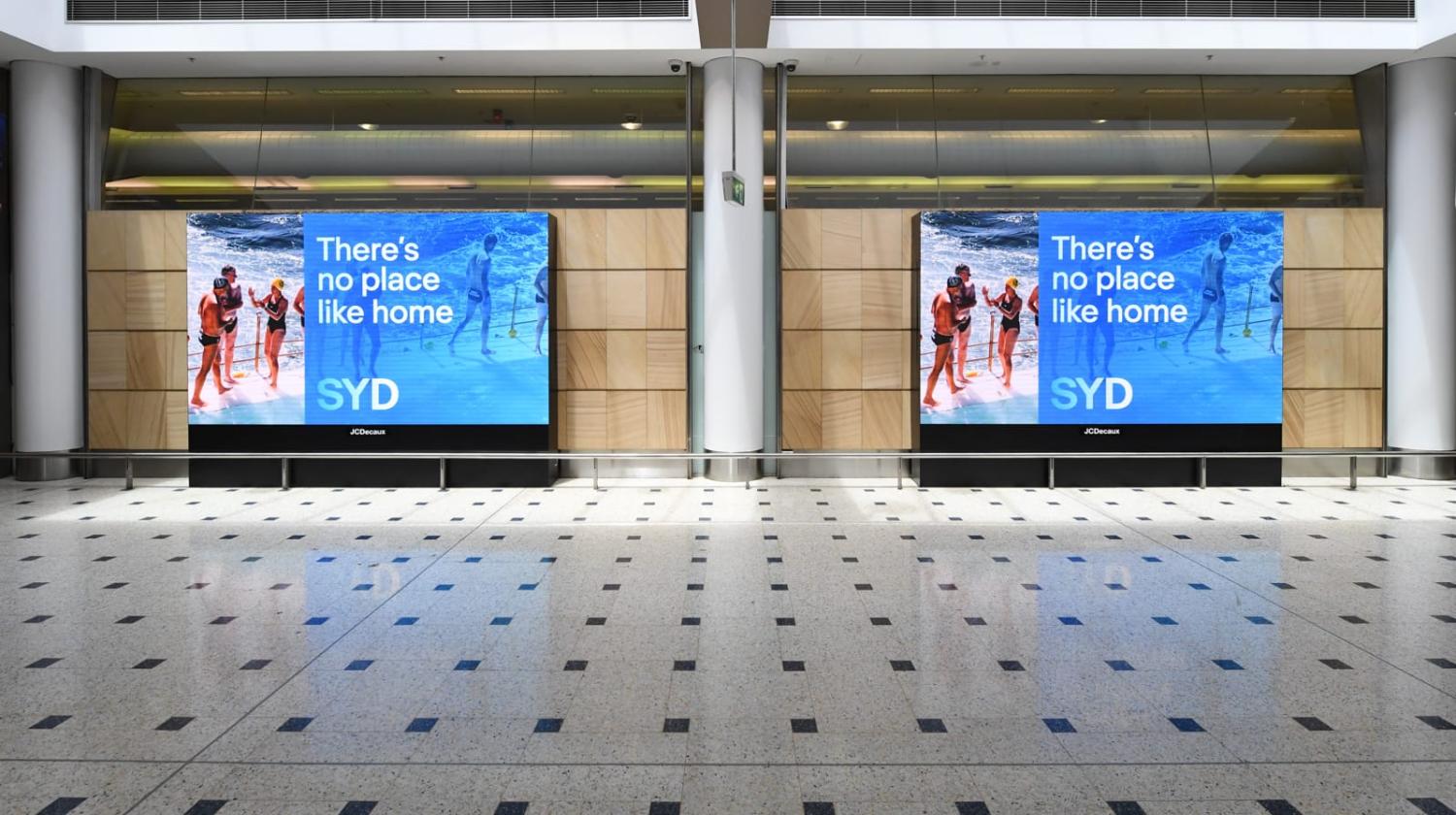 An empty arrivals hall at Sydney International Airport in November 2021 (James D. Morgan/Getty Images)