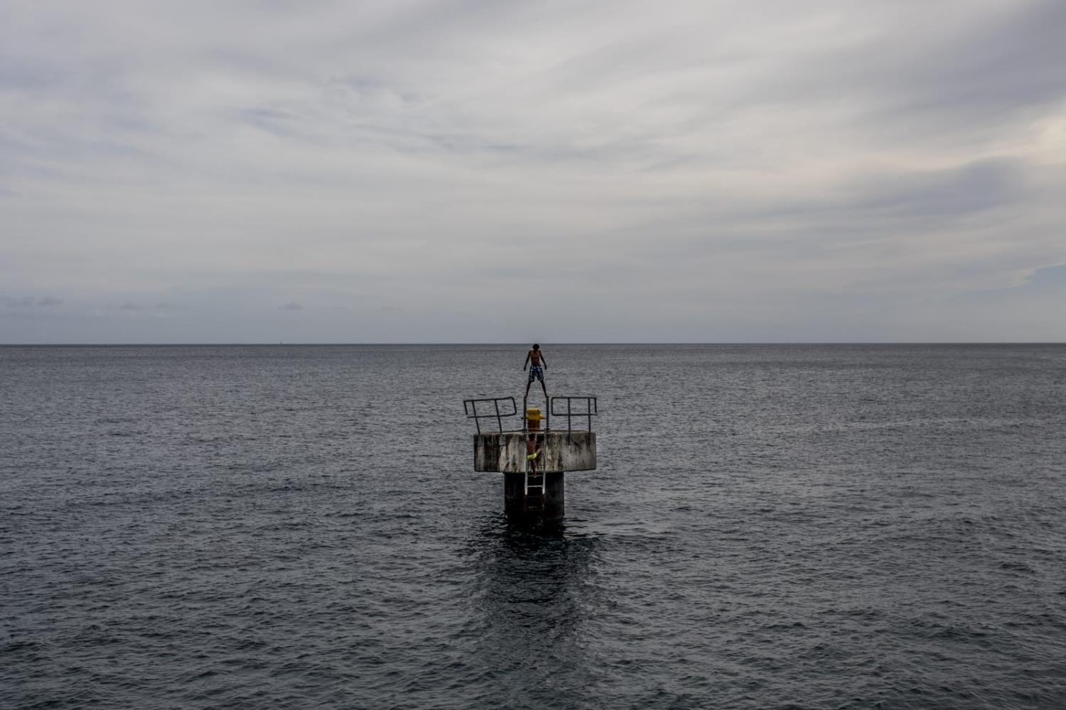 A ship docking structure in Roseau, Dominica: After Hurricane Maria devastated Dominica in 2017, the government pledged to rebuild a world-first “fully climate-resilient” nation (Alejandro Cegarra/Bloomberg via Getty Images)