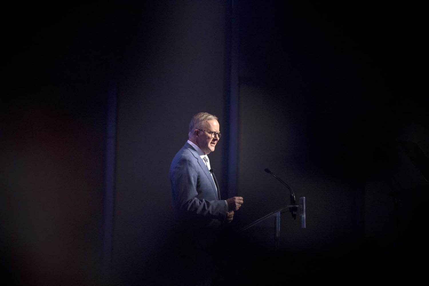 Prime Minister Anthony Albanese headed to the Quad summit within days of taking power and a NATO meeting shortly after (Brent Lewin/Bloomberg via Getty Images)