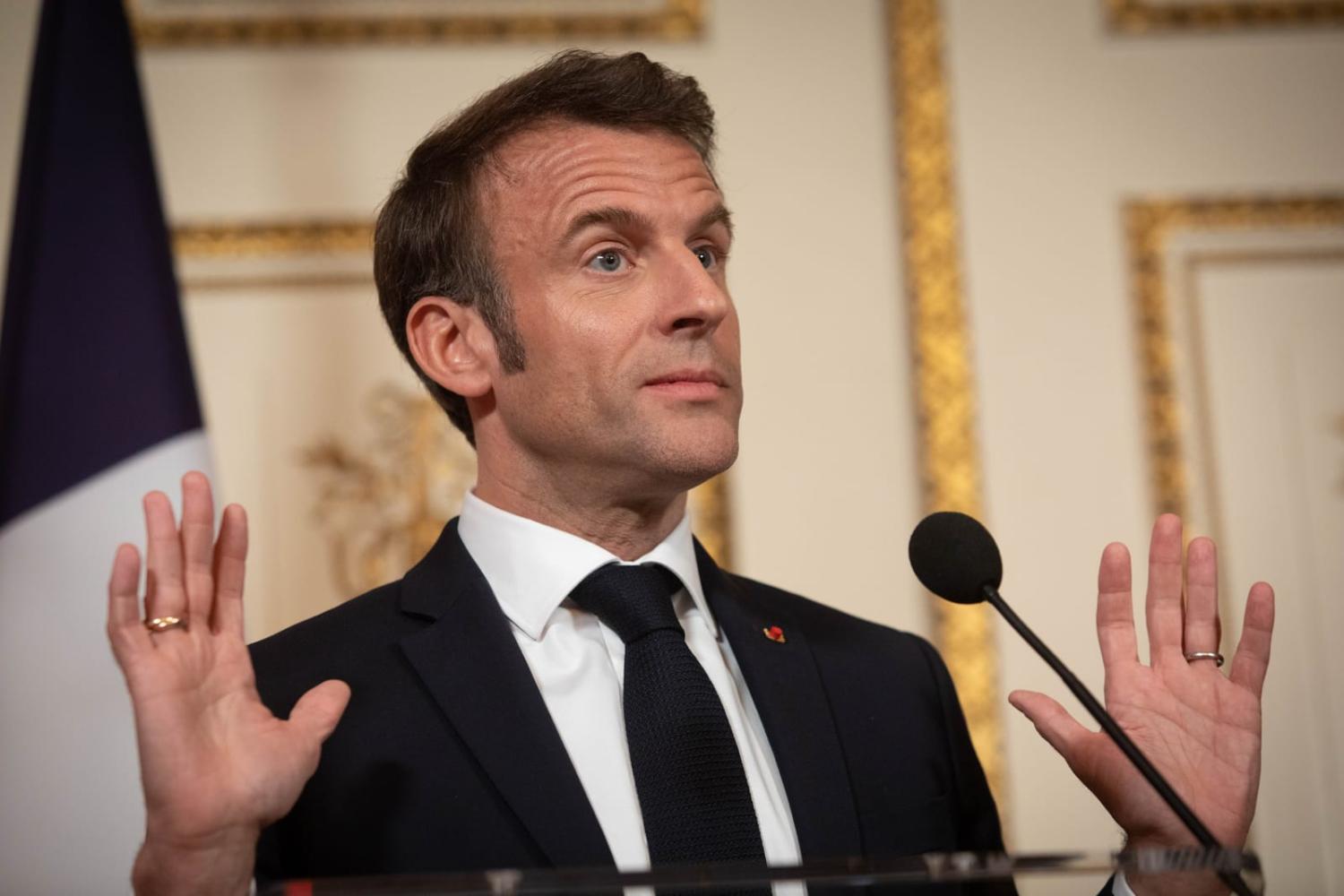 A PR disaster in China, yes, but Macron’s call for a trading bloc the size of the European Union acting to balance against the potential aggression of a rising China should be greeted with interest and engagement (Peter Boer/Bloomberg via Getty Images)