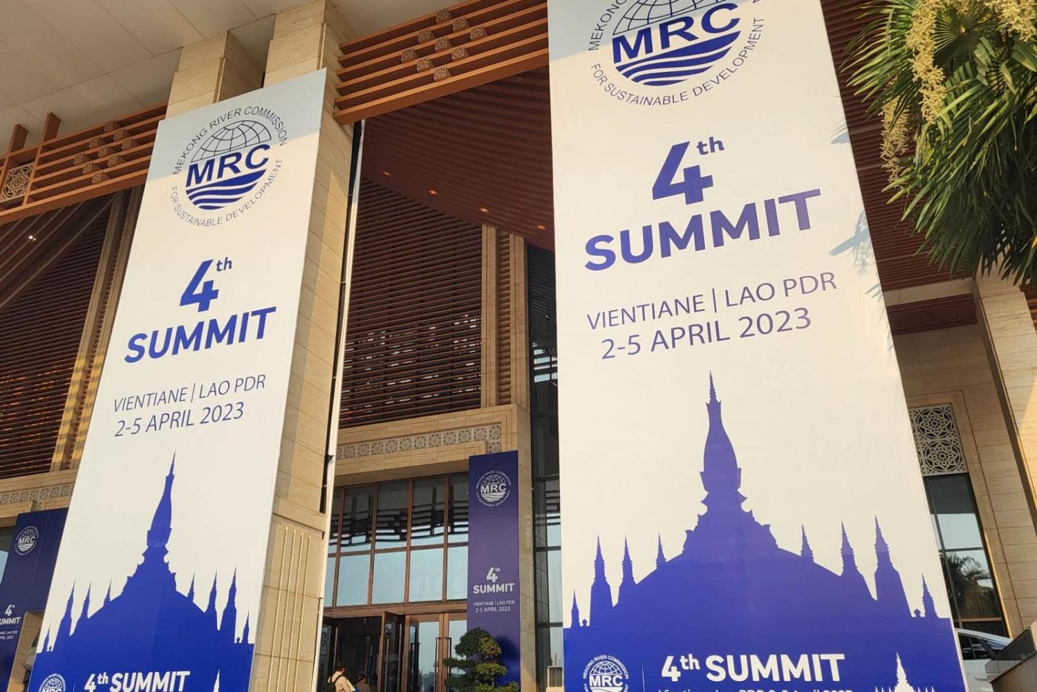 Welcoming participants to the MRC leaders meeting and conference in Vientiane, Laos (Andrea Haefner)