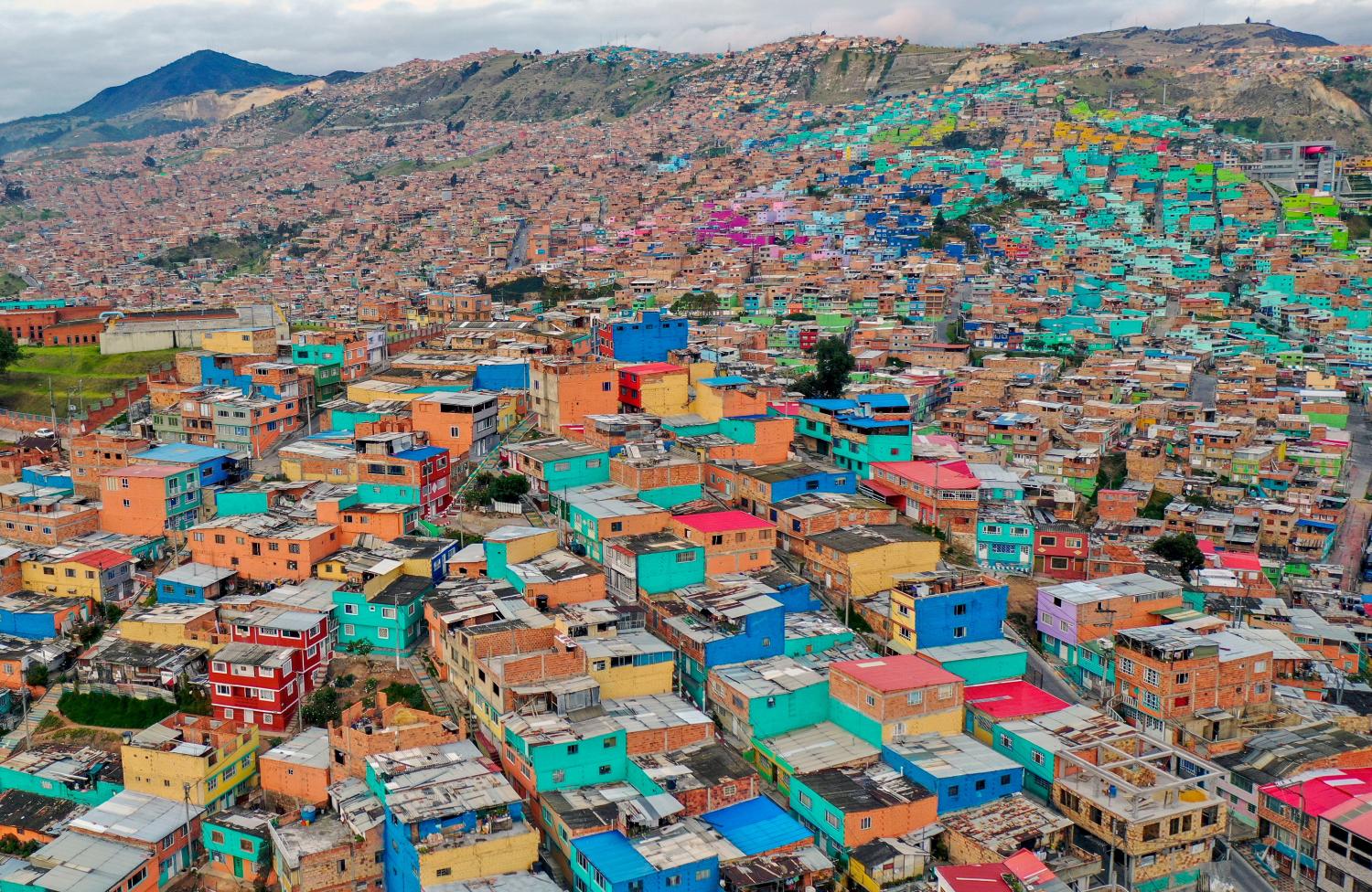 Ciudad Bolivar neighbourhood, south of Bogota, Colombia (Raul Arboleda/AFP via Getty Images)