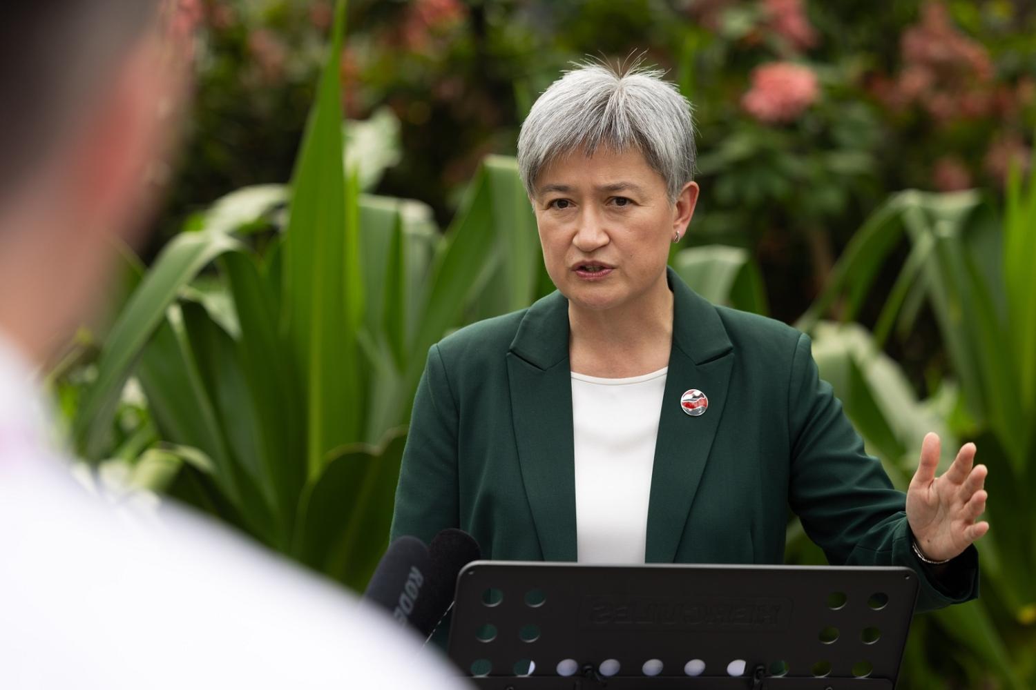 Penny Wong at the annual ASEAN-Australia Foreign Ministers’ Meeting in Jakarta, Indonesia, 13 July 2023 (Michael Godfrey/DFAT)