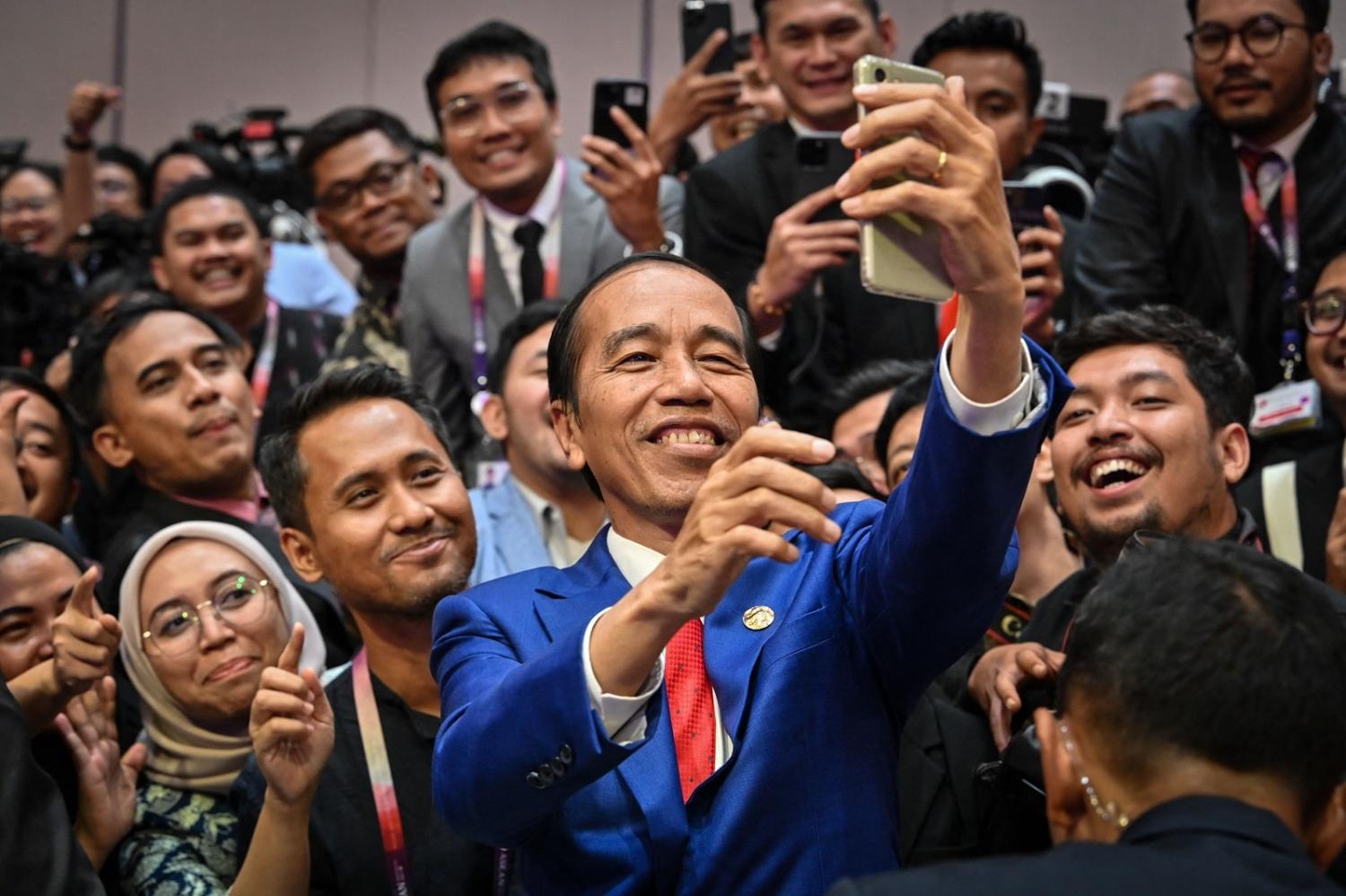 Indonesia's President Joko Widodo recently unveiled the country's preliminary long-term development plan, with direct reference to "influence" as a strategic objective (Adek Berry/AFP via Getty Images)