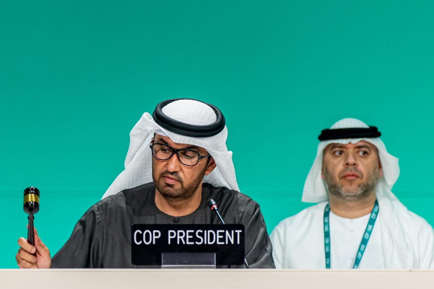 The controversial figure at the centre of negotiations is COP28 President Sultan Al Jaber, also head of the United Arab Emirates state-owned oil company ADNOC (Christopher Pike/UNFCCC/Flickr)