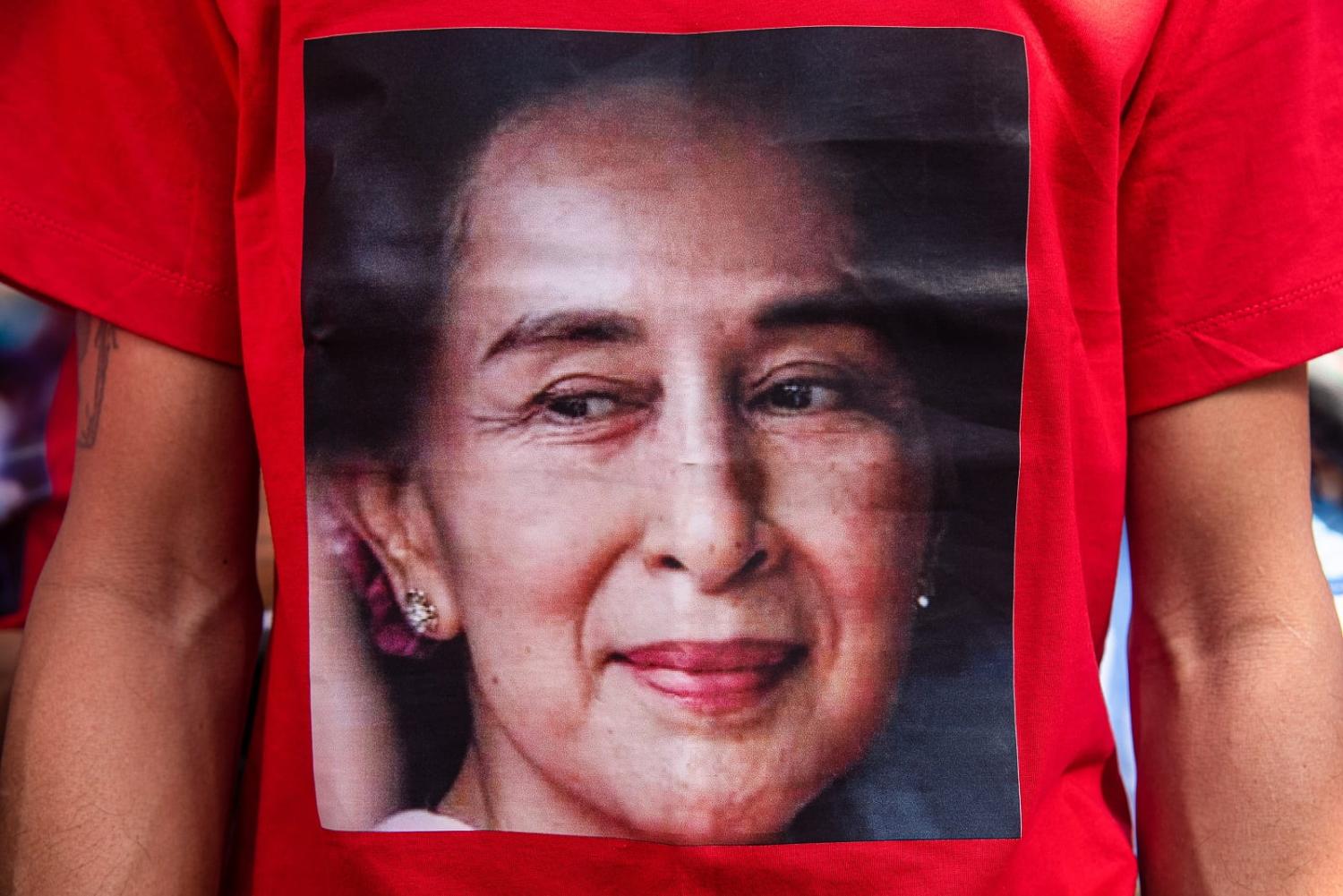 Many of Aung San Suu Kyi’s closest collaborators have condemned what they see as seriously flawed Western criticism of her policies (Peerapon Boonyakiat/SOPA Images/LightRocket via Getty Images)