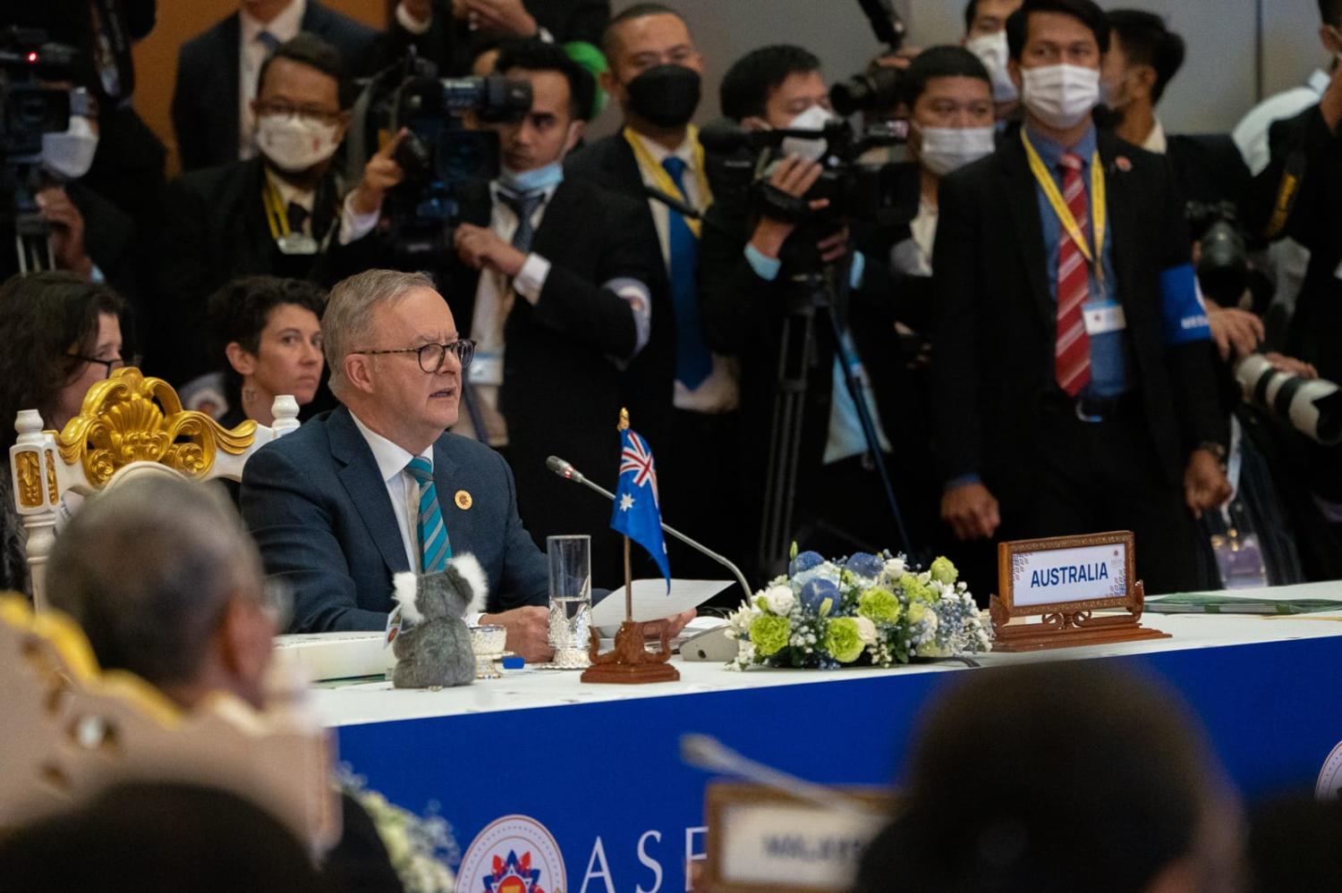 Prime Minister Anthony Albanese at the 2022 ASEAN summit (@AlboMP/X)