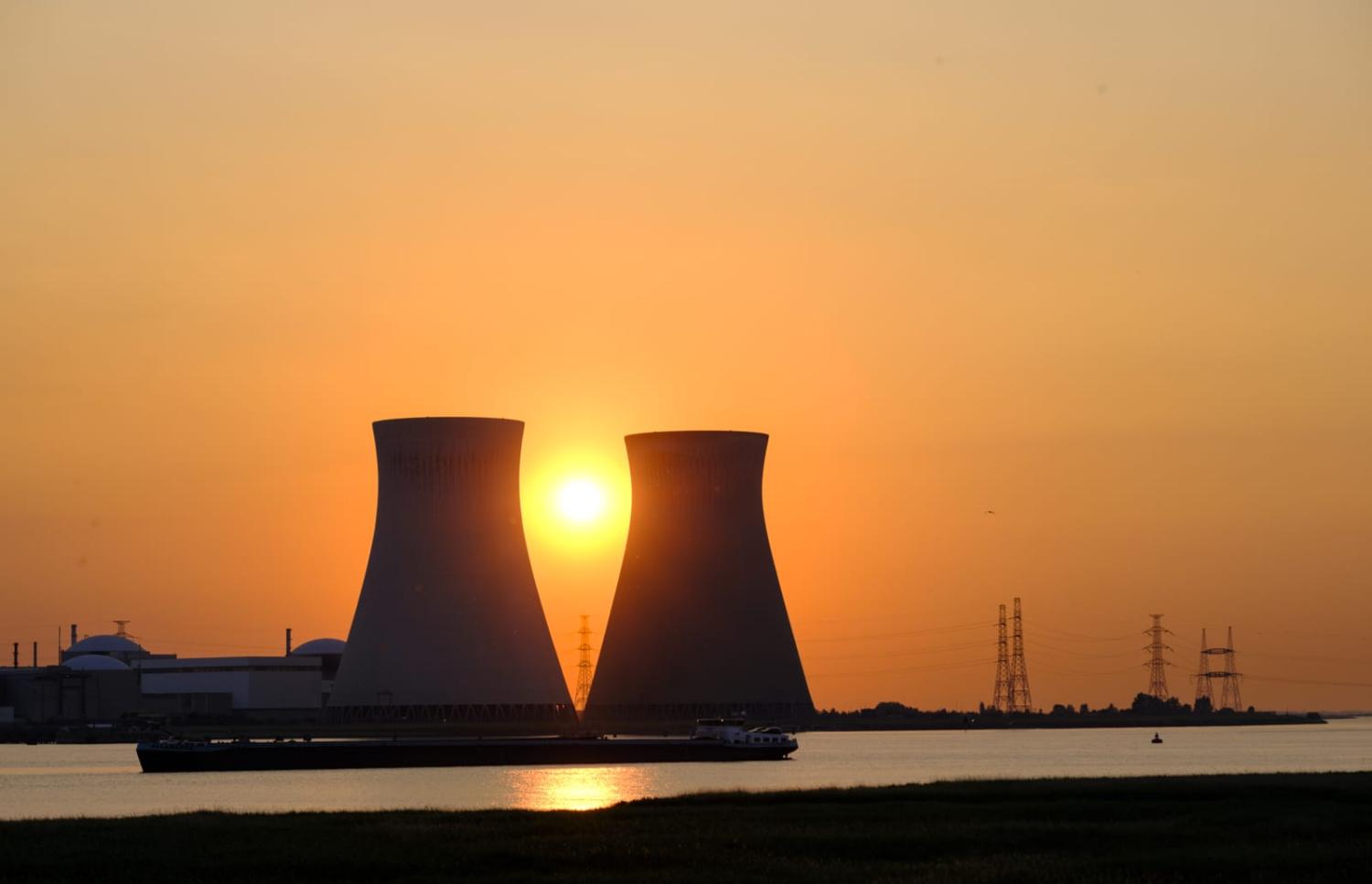 The Doel nuclear power station on 10 June 2023 in Antwerp, Belgium. The country had planned to phase out nuclear power by 2025 but has since delayed this by a decade (Thierry Monasse/Getty Images)