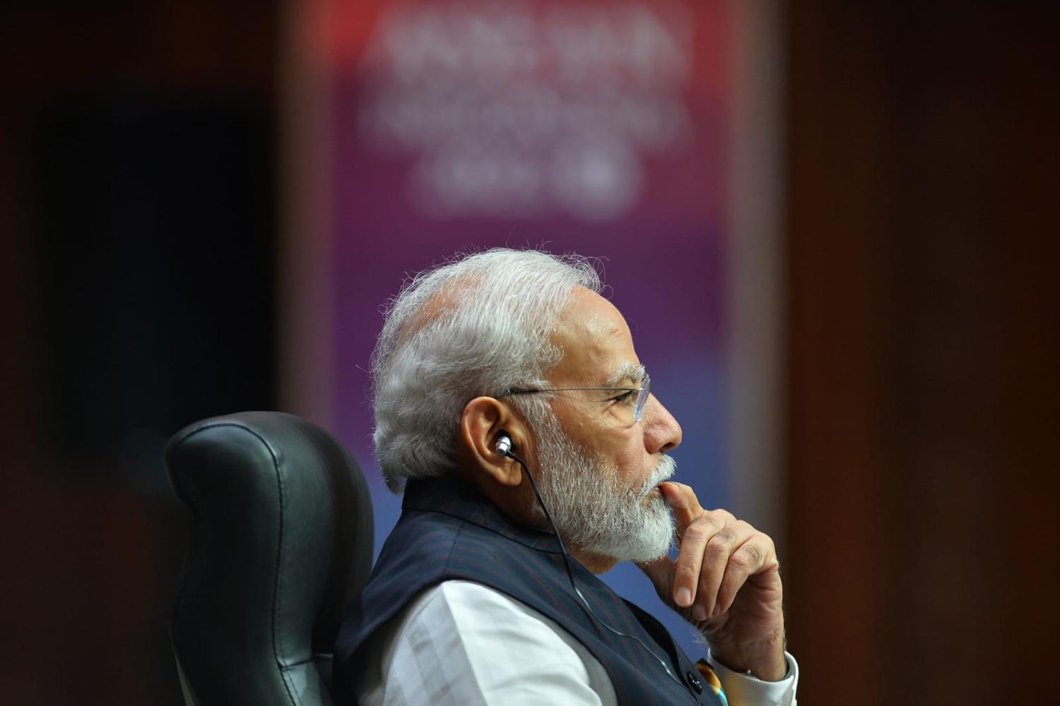 Indian Prime Minister Narendra Modi at the ASEAN-India summit in Jakarta, 15 September 2023 (Rommy Pujianto/ASEAN Secretariat/Flickr)