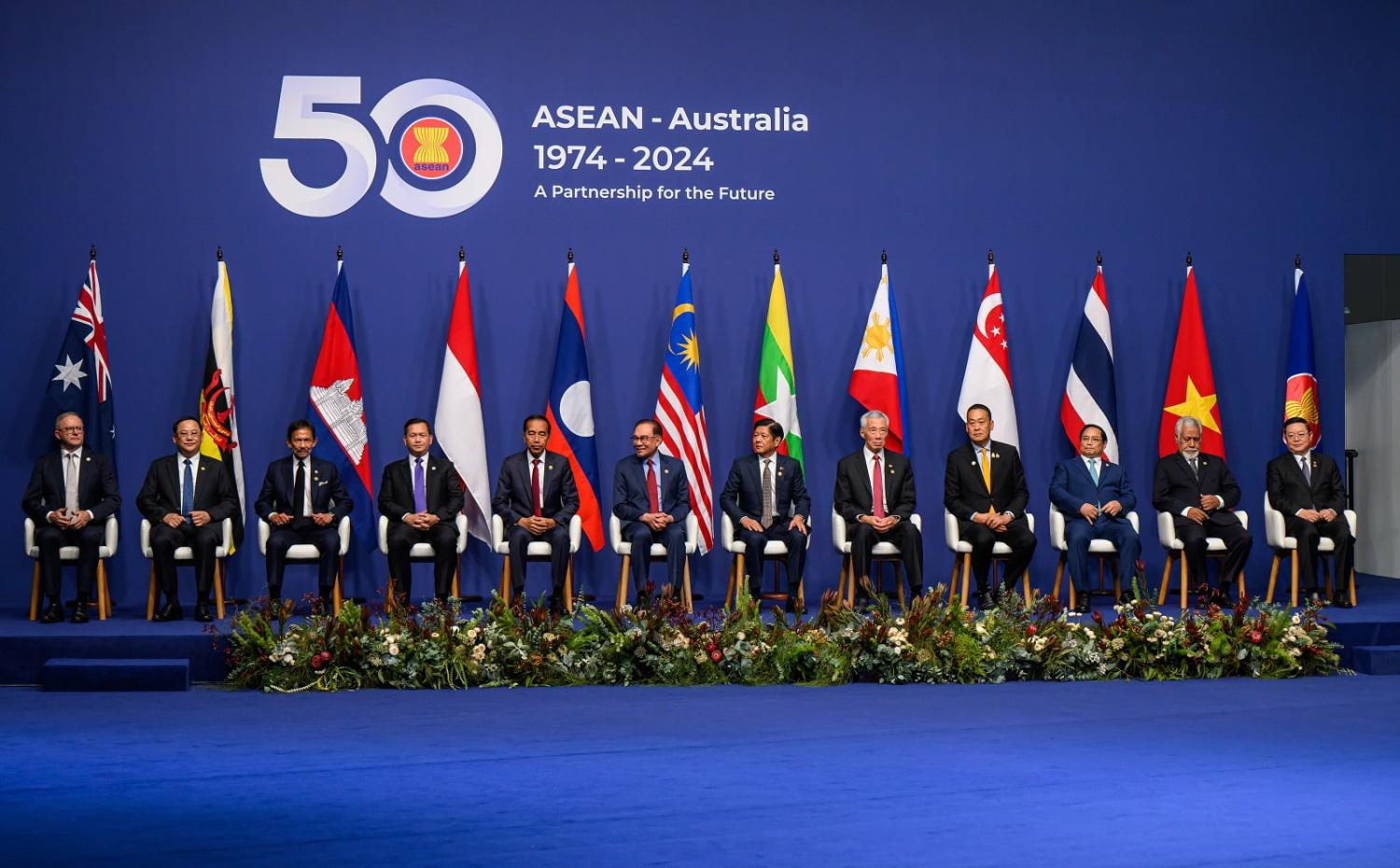 Leaders at the ASEAN-Australia Special Summit 2024 in Melbourne (George Chan/SOPA Images/LightRocket via Getty Images)