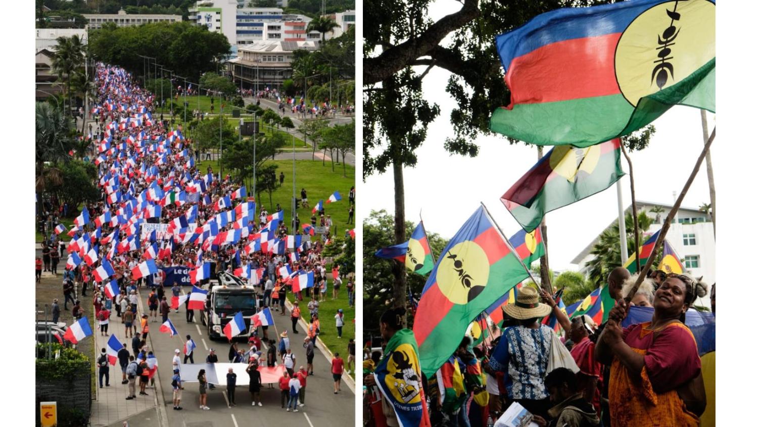Weekend rallies by supporters of loyalist parties and independence activists alike demonstrate in Noumea ahead the forthcoming provincial elections in New Caledonia (Photos: Theo Rouby/AFP via Getty Images)