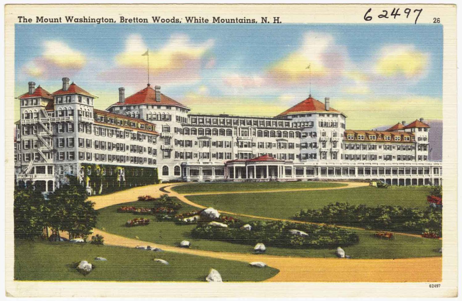 Mount Washington Hotel in Bretton Woods, New Hampshire, USA (Boston Public Library/Flickr)