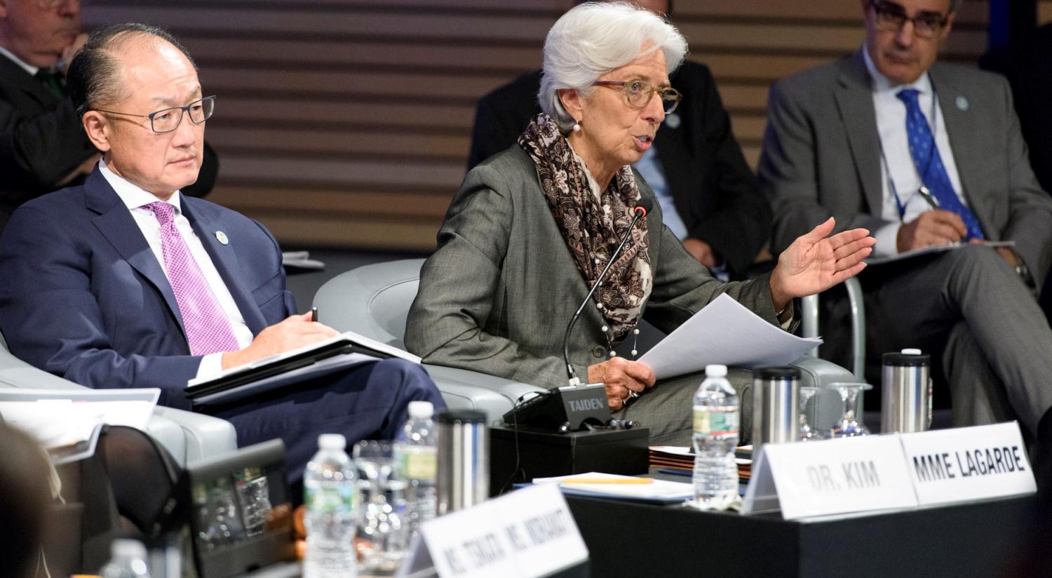 World Bank President Jim Yong Kim and IMF Managing Director Christine Lagarde, October 2017 (Photo: World Bank/Flickr)