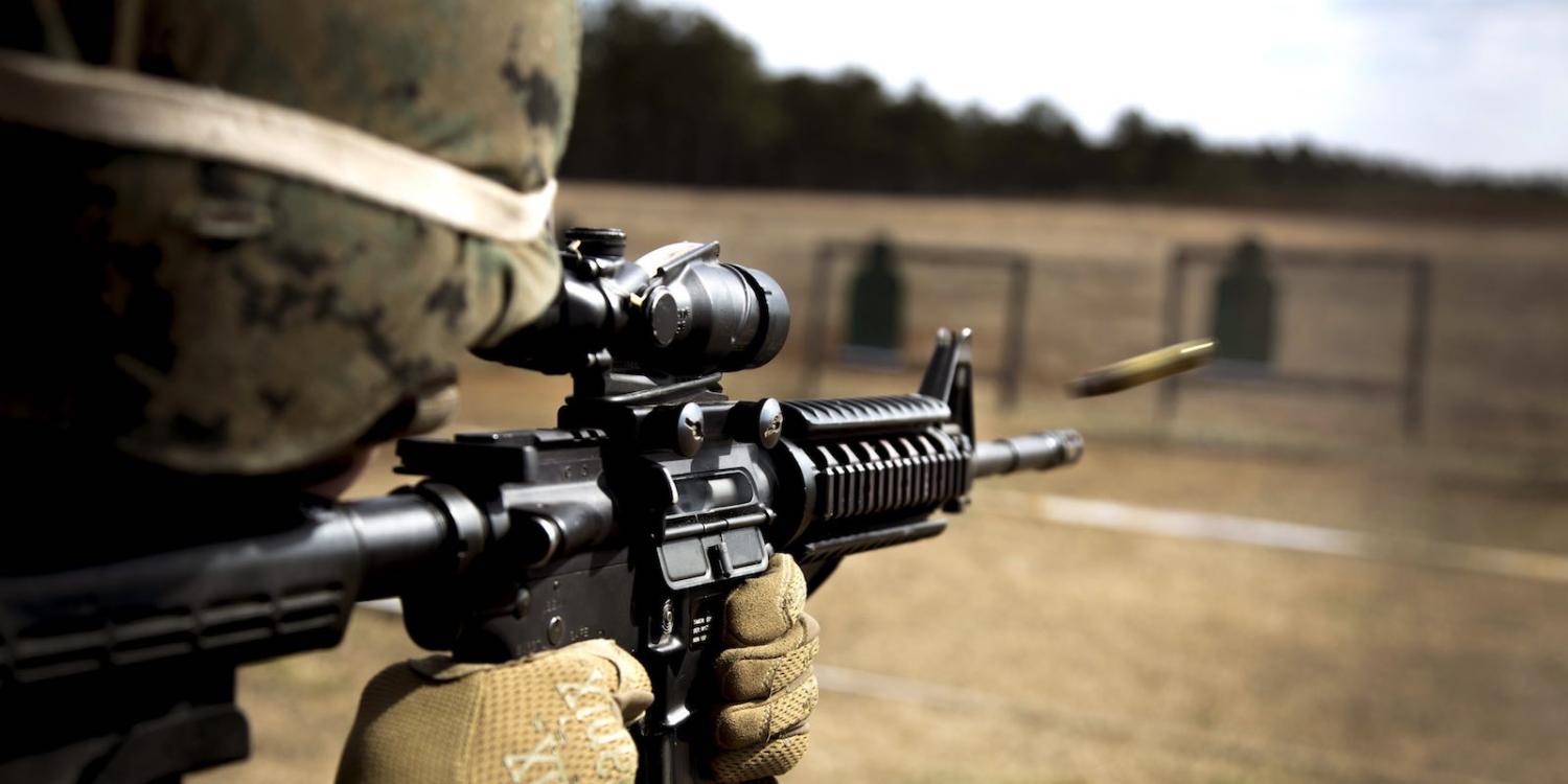 Target practice for the US military 22nd Marine Expeditionary Unit's female engagement team (Marines/Flickr)