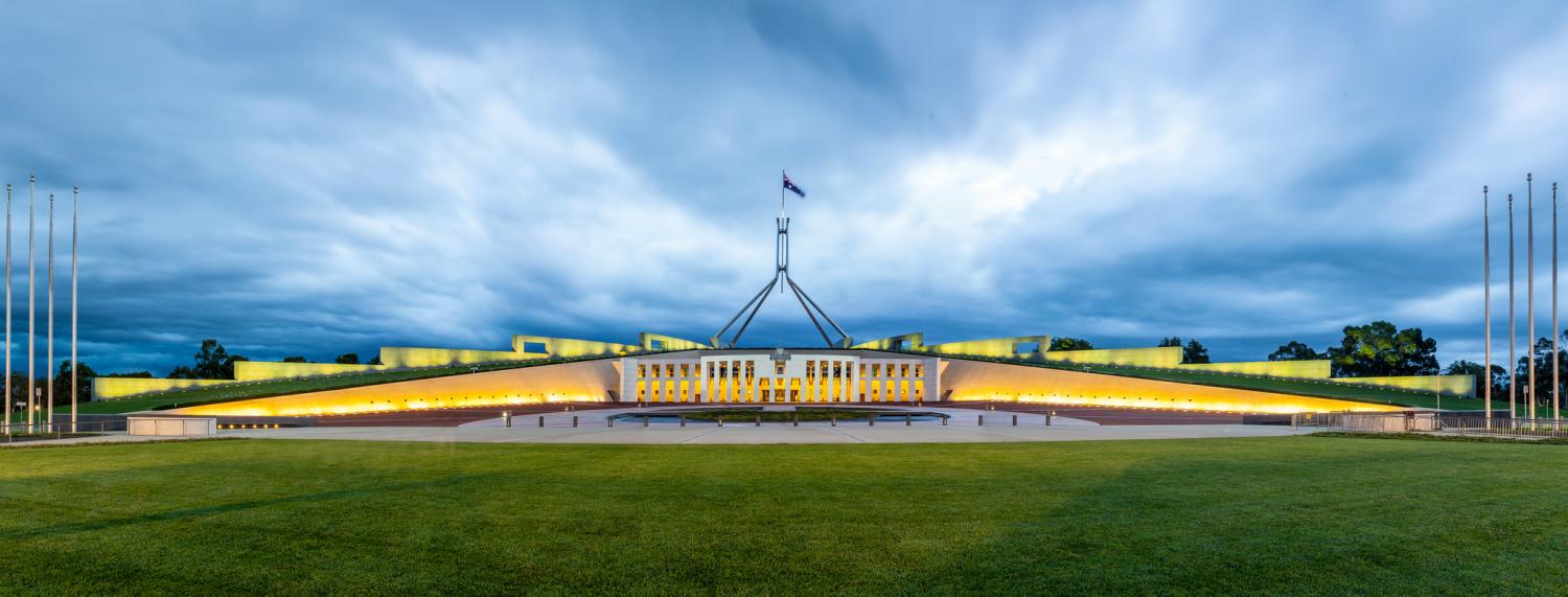Australian Parliament House (Photo: Flickr user russellstreet)