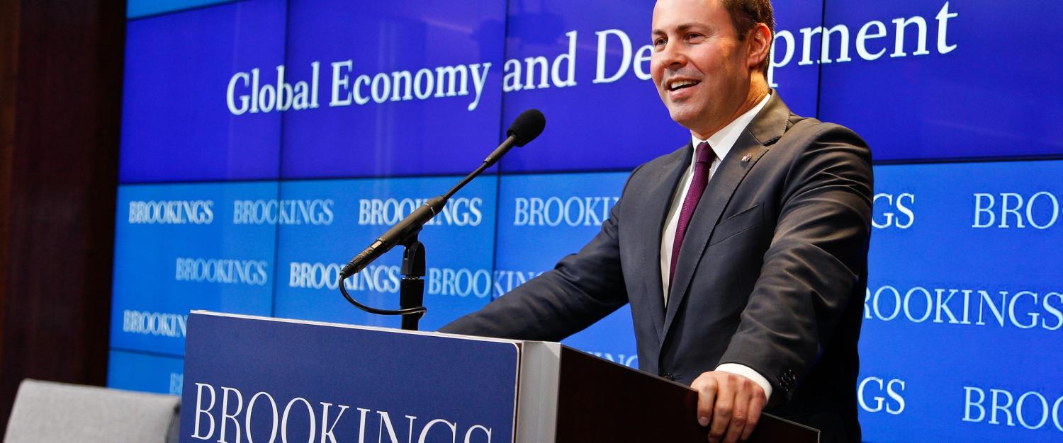 Environment Minister Josh Frydenberg was subject to claims he may be a Hungarian citizen. (Photo: Brookings Institution/Flickr)