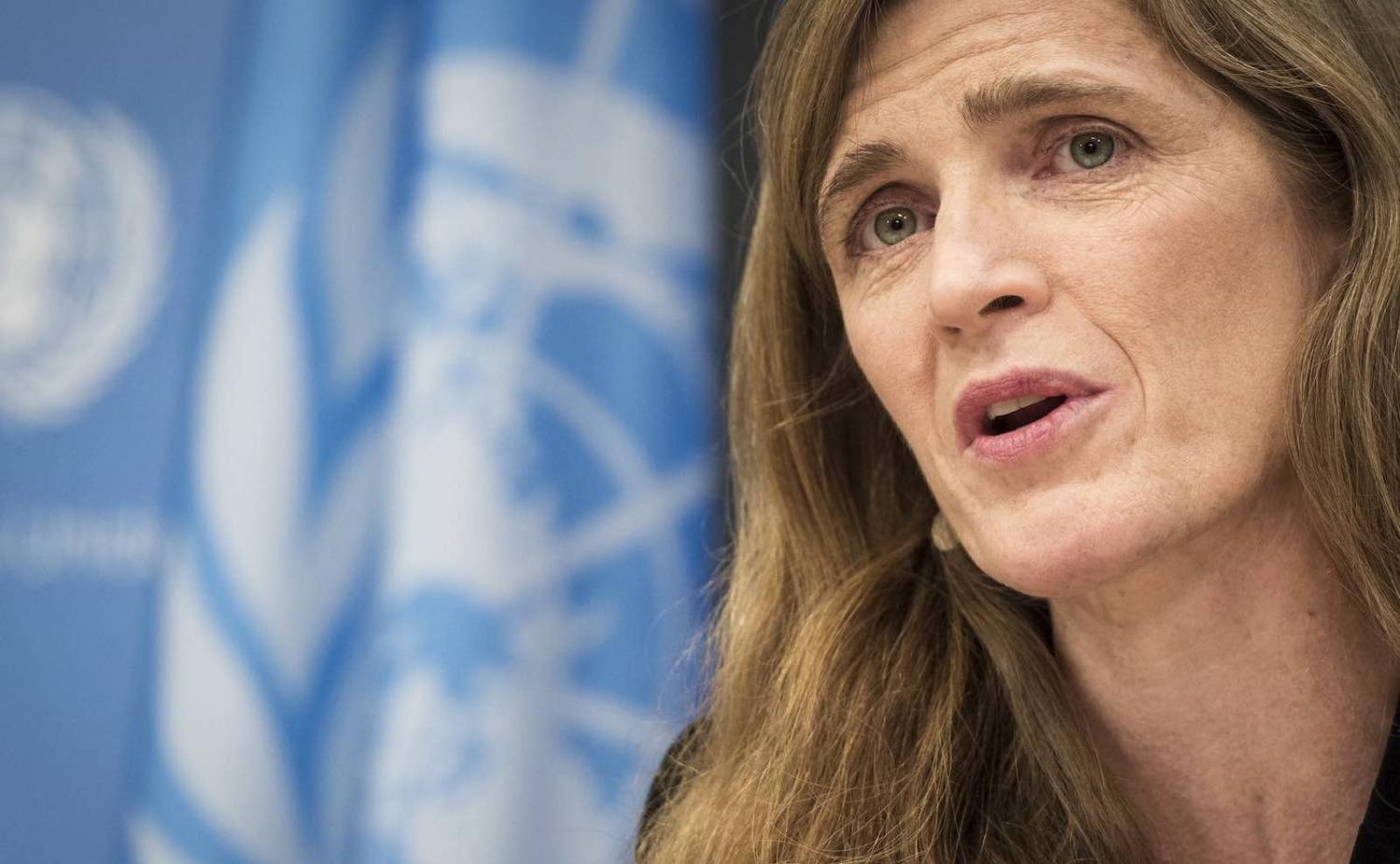 Samantha Power in her final press conference as US ambassador to the United Nations (Photo: Mark Garten/UN)