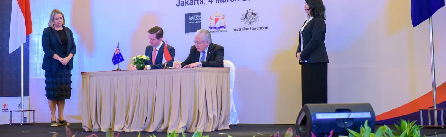 IA-CEPA signing ceremony (Australia Embassy Jakarta/ Flickr)