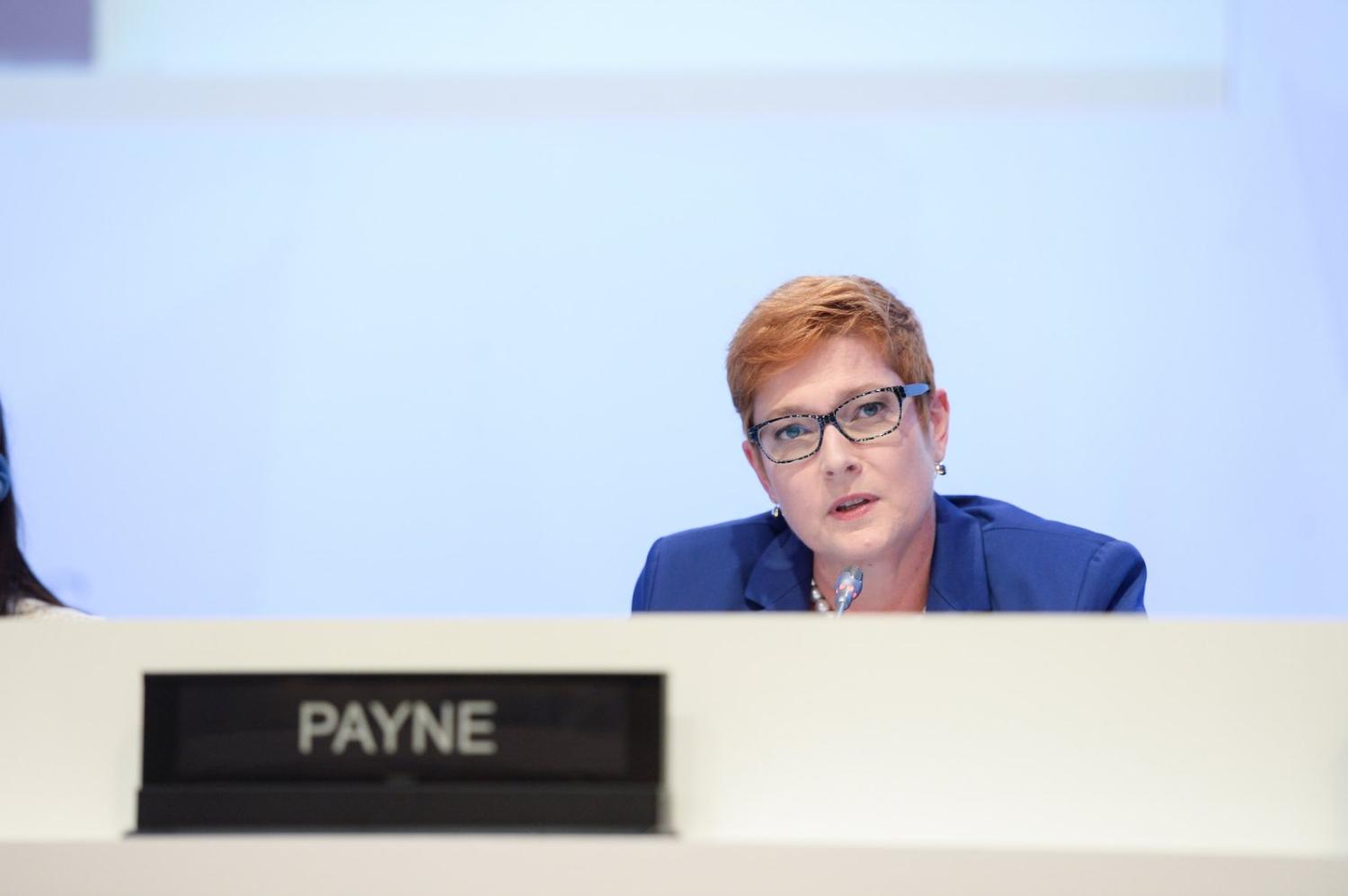 Safe pair of hands: Foreign Minister Marise Payne (Photo: IISS/Flickr)