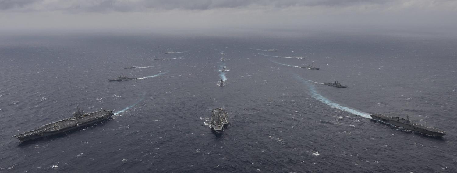 Malabar exercises in the Indian Ocean, June 2017 (Photo: Flickr/US Pacific Command)