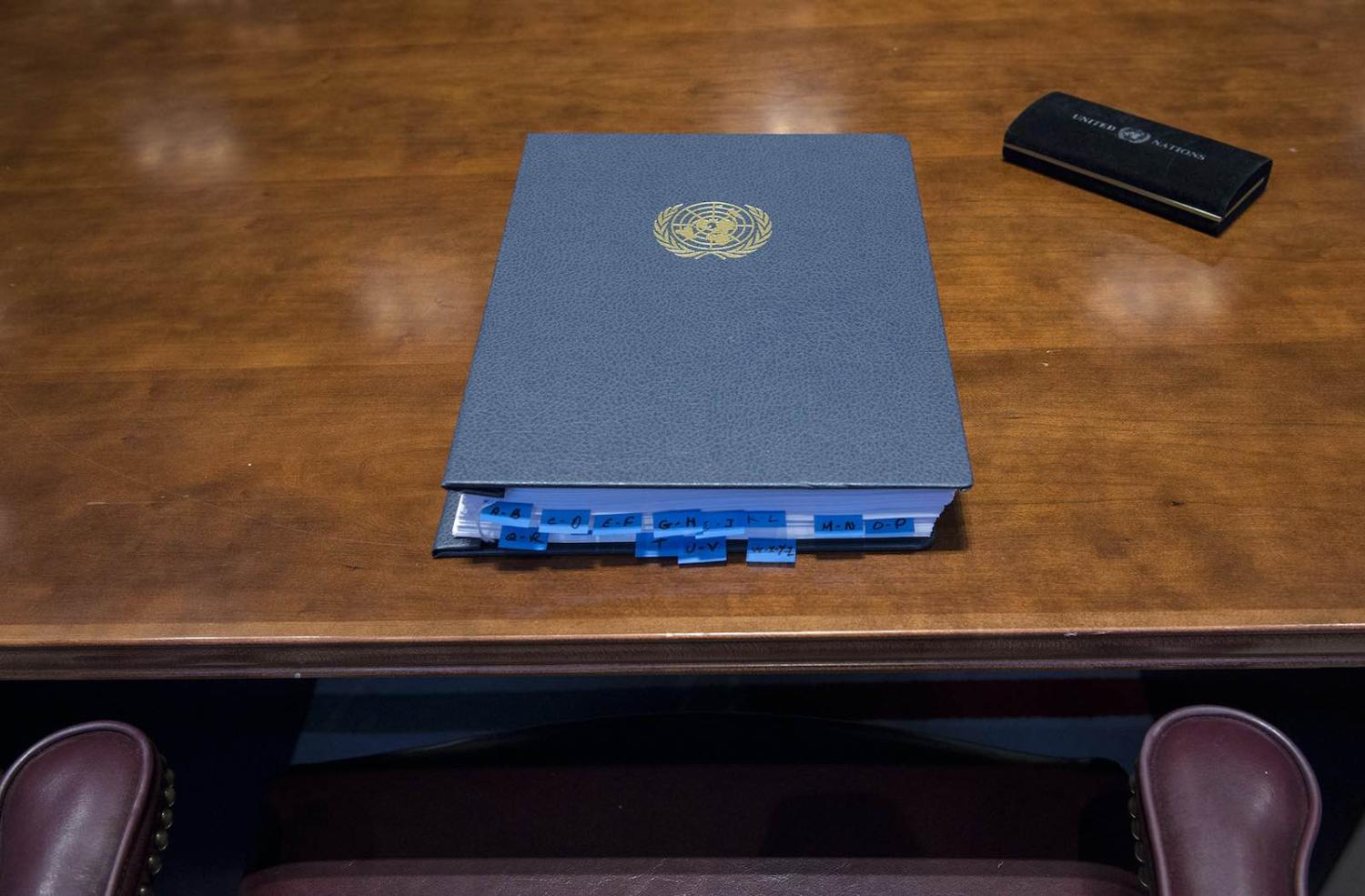 Signing ceremony for Treaty on Prohibition of Nuclear Weapons, which opened for signature in September 2017 and was last week ratified by the 50th state (Kim Haughton/UN Photo)