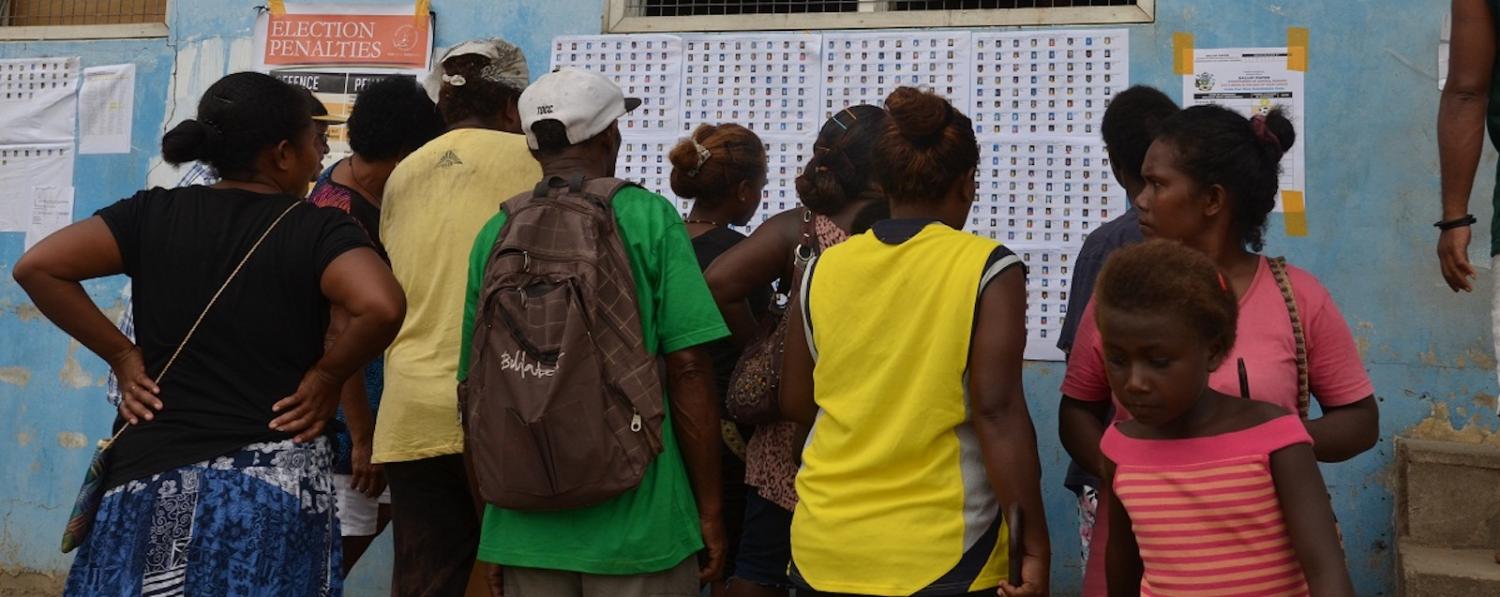 Voters at the 2014 election (photo: RAMSI Images/ Flickr)