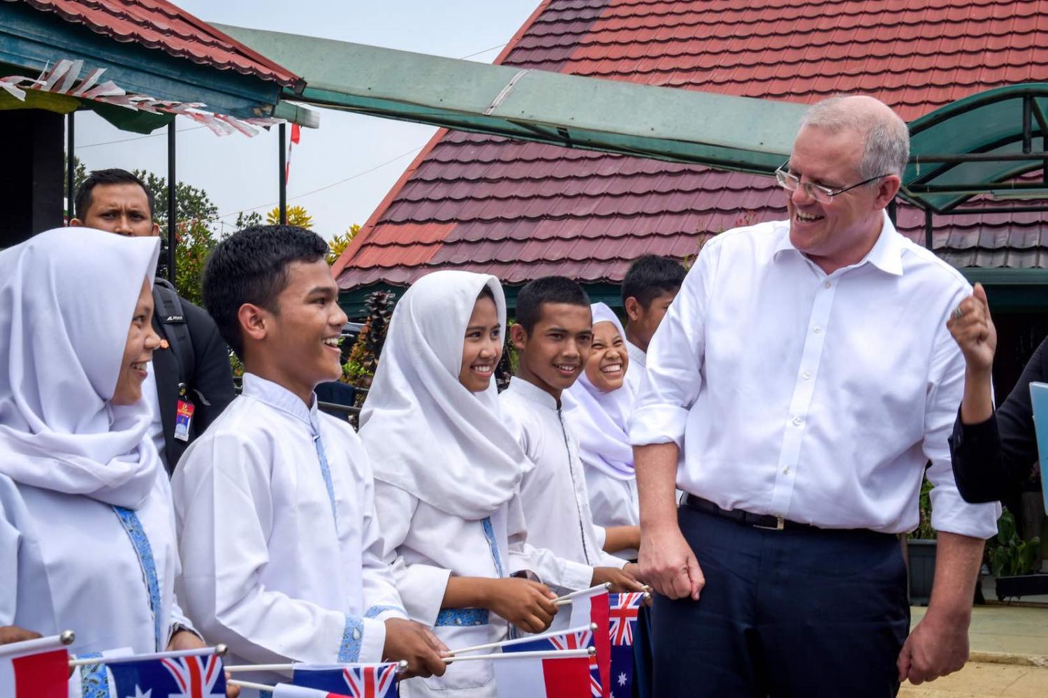 Prime Minister Scott Morrison in Indonesia in August 2018 (Photo: Australian Embassy Jakarta/Flickr)