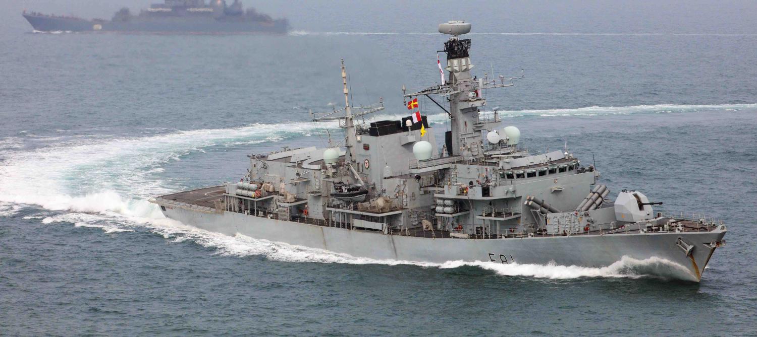 HMS Sutherland on patrol (Photo: Ministry of Defence, UK)
