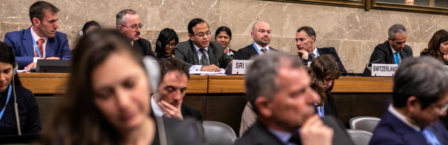 Ambassador of Sri Lanka to the United Nations addresses the Conference on Disarmament's High-Level Segment 2019 (Photo: UN Geneva/ Flickr)