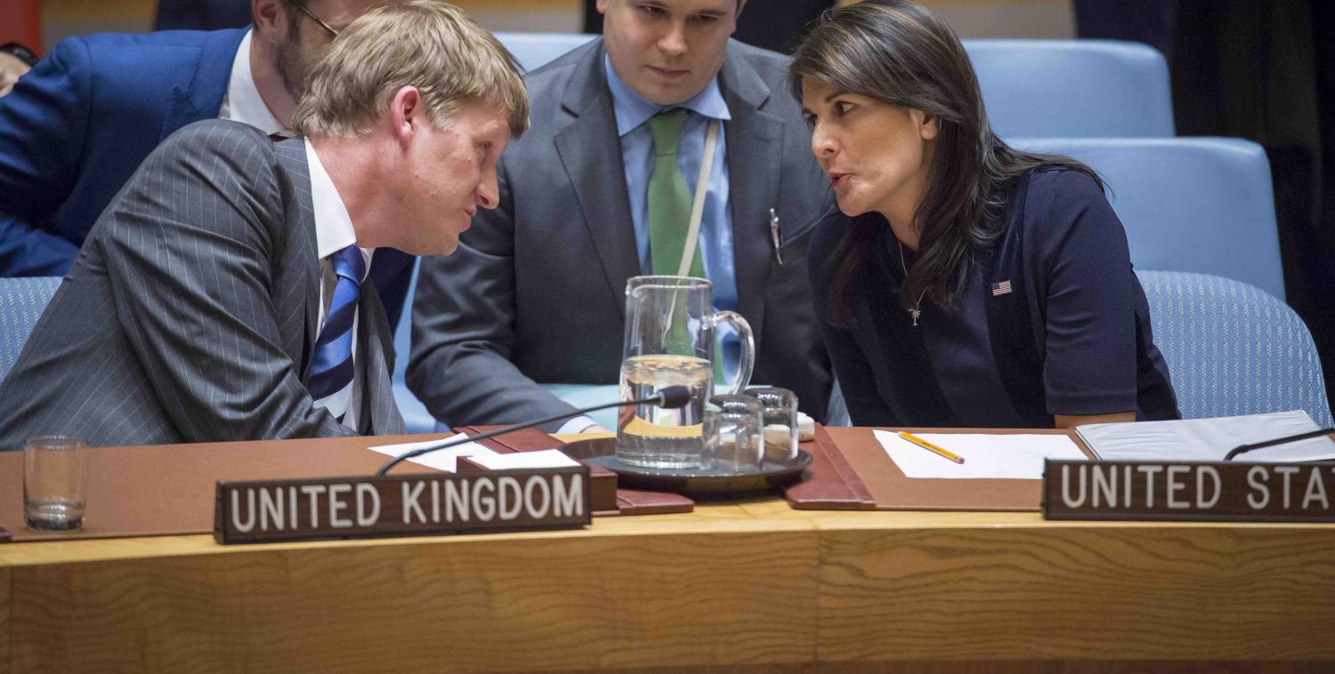 The UN Security Council hears UK allegations of a Russian nerve agent attack in Britain (UN Photo) 
