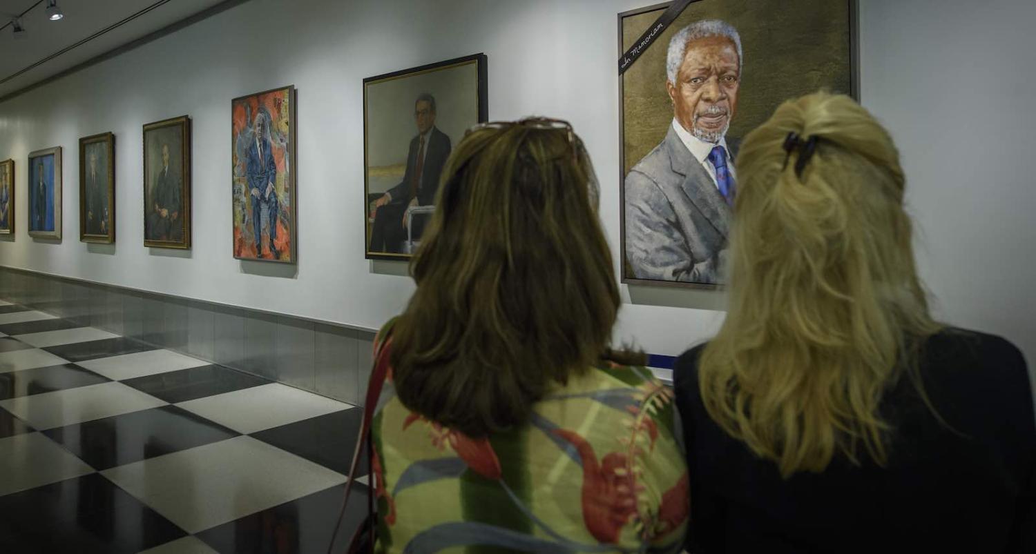 A tribute to Kofi Annan in UN headquarters, New York (Photo: Loey Felipe/UN)