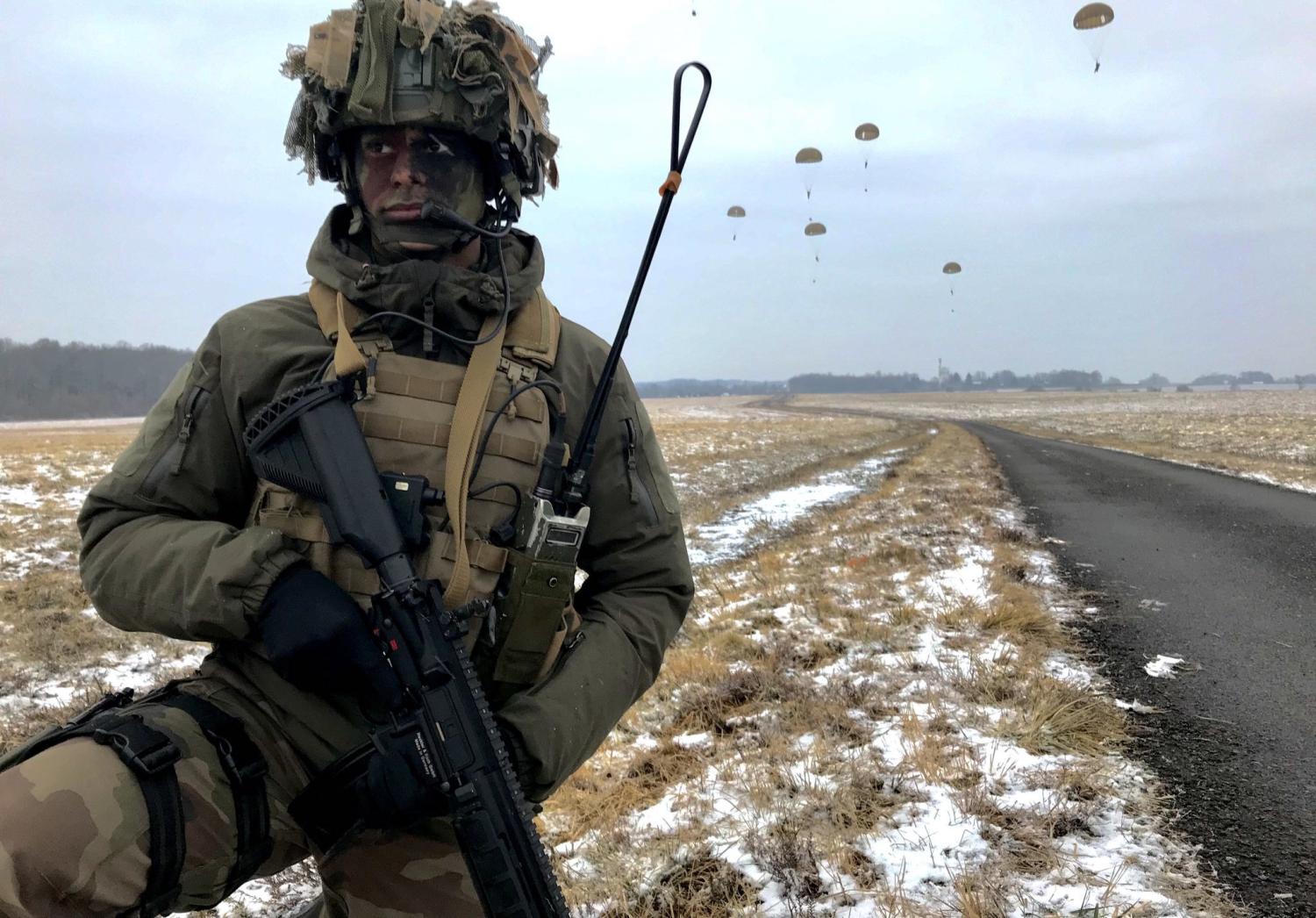 French paratroopers in training in February (Photo: Armee de Terre/Twitter)
