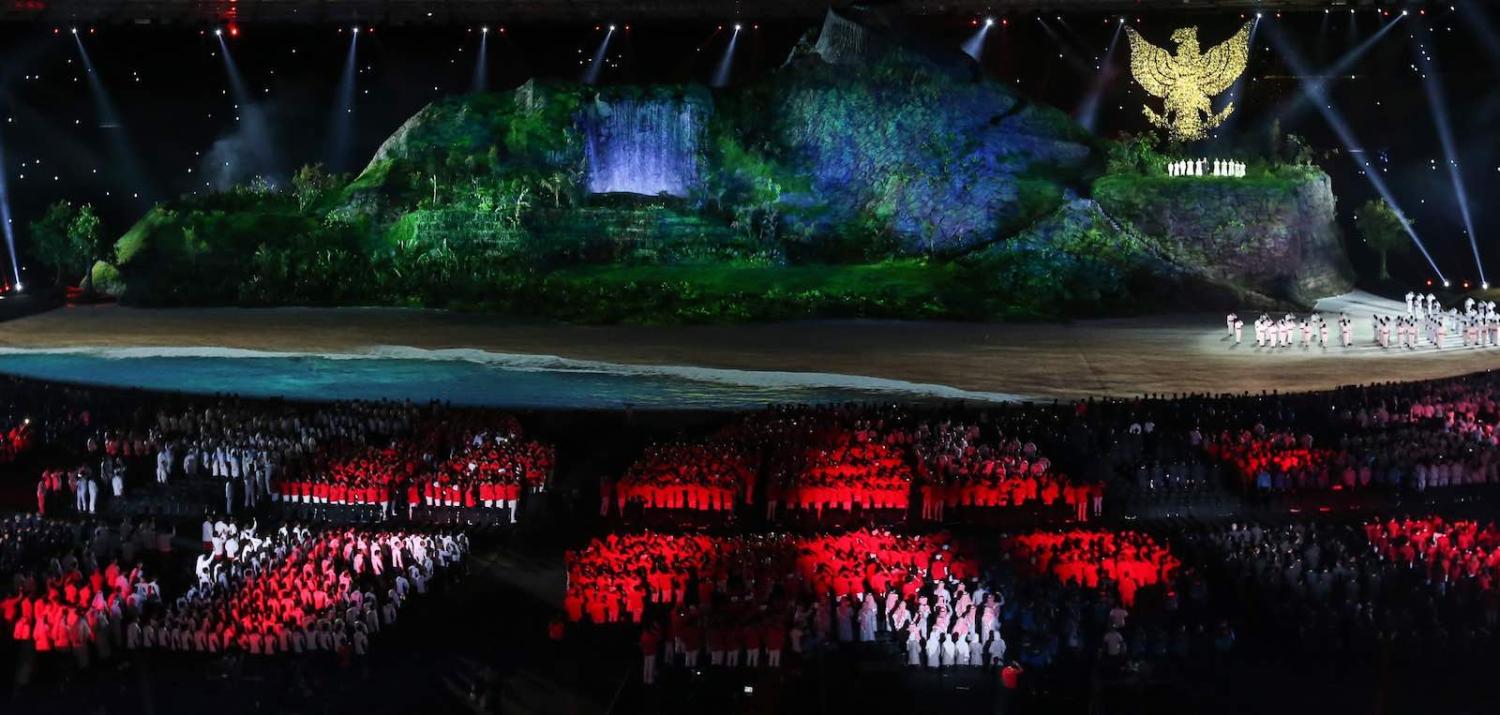 The opening ceremony of 2018 Asian Games, Jakarta, Indonesia, 18 August (Photo: Anton Raharjo via Getty)