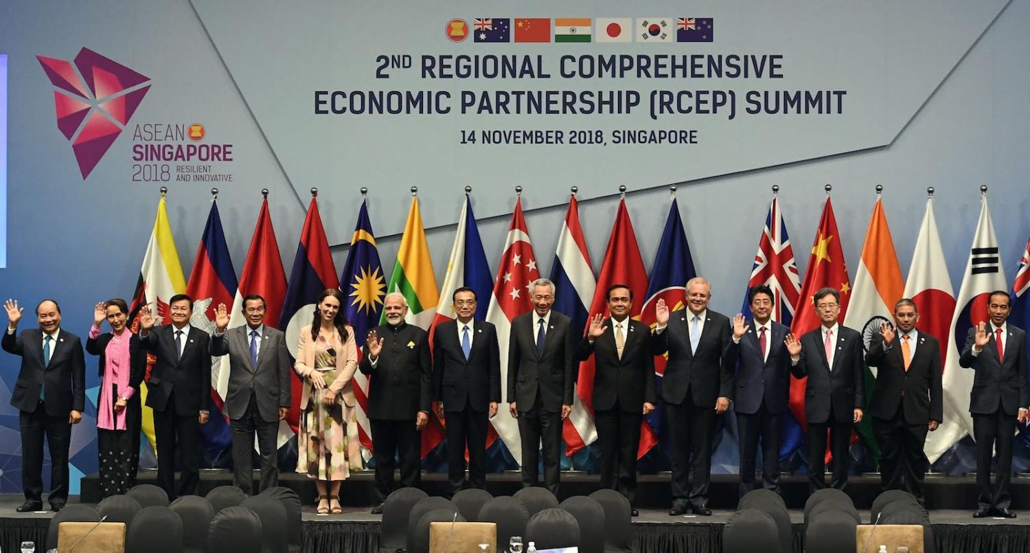 Talks in 2018 on the Regional Comprehensive Economics Partnership (Photo: Roslan Rahman/AFP/Getty Images)