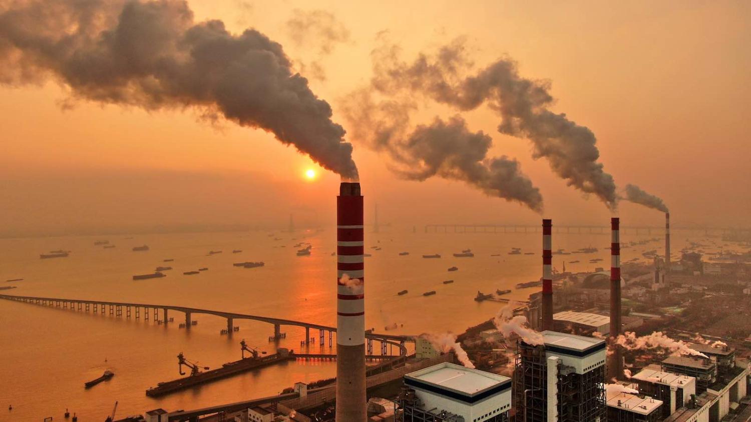Nantong power station, a 3400-megawatt coal-fired power station in Jiangsu Province, China (Photo: Barcroft Media via Getty)