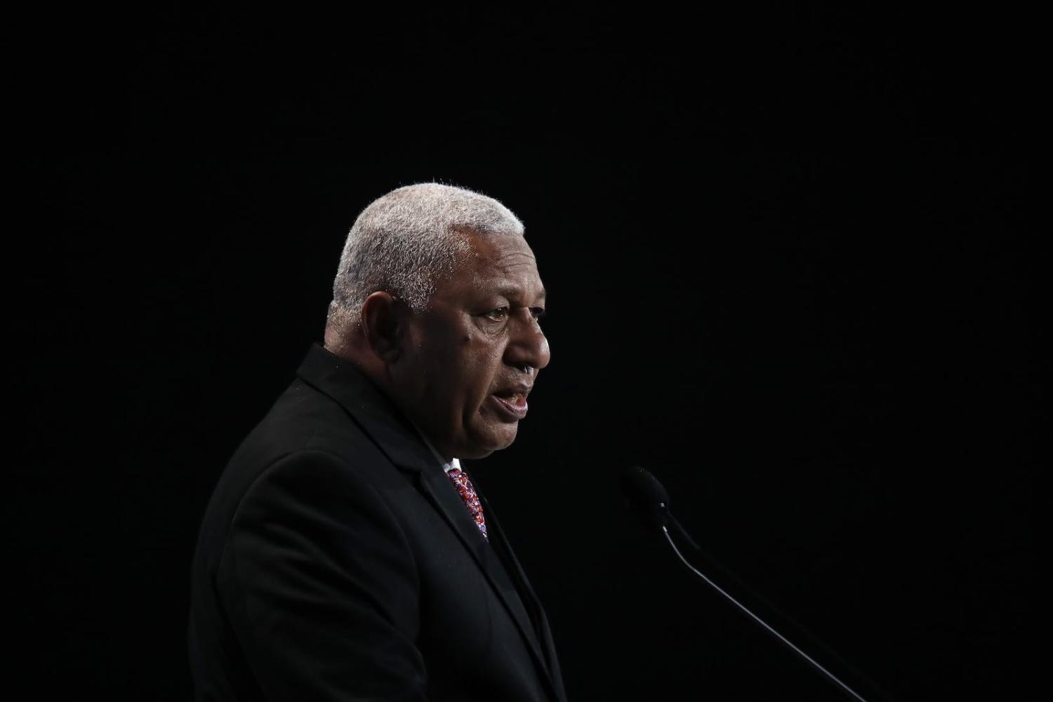Frank Bainimarama has returned after boycotting the Pacific Islands Forum for the past 12 years (Photo: Sean Gallup/Getty)