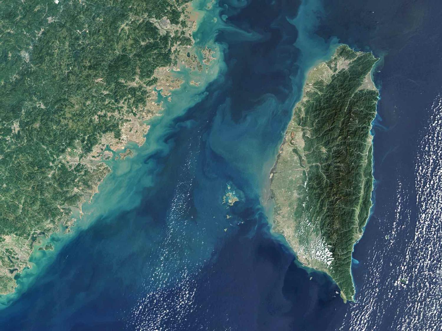 Satellite view of the Taiwan Strait (Gallo Images/Getty Images)