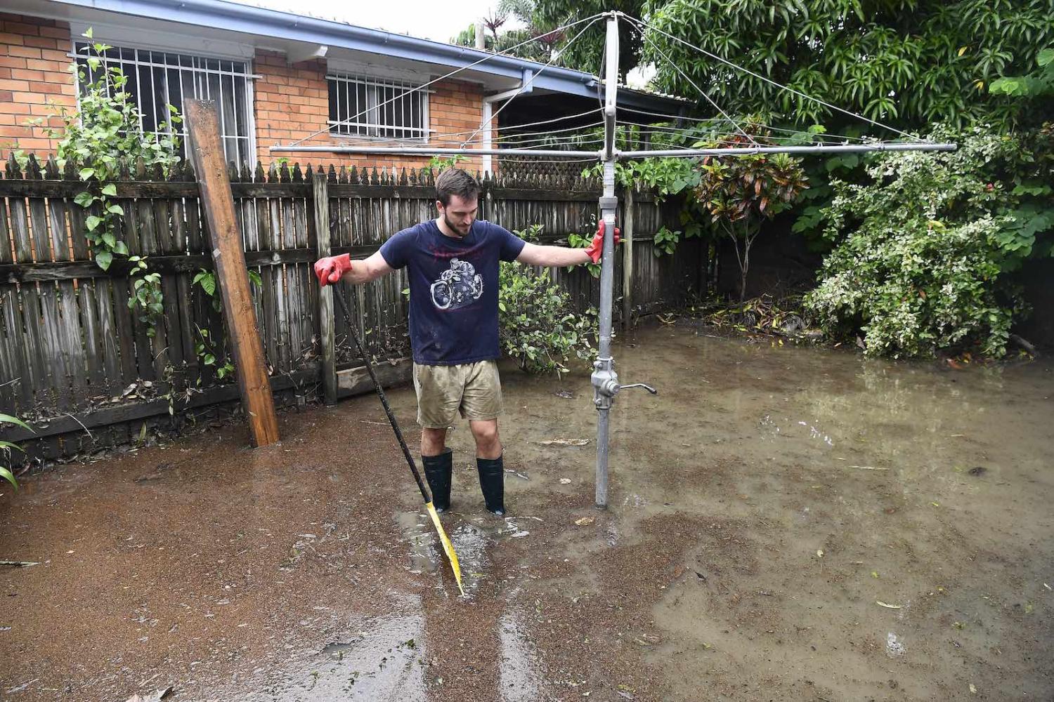 The clean up following the Townsville floods in February (Photo: Ian Hitchcock/Getty)