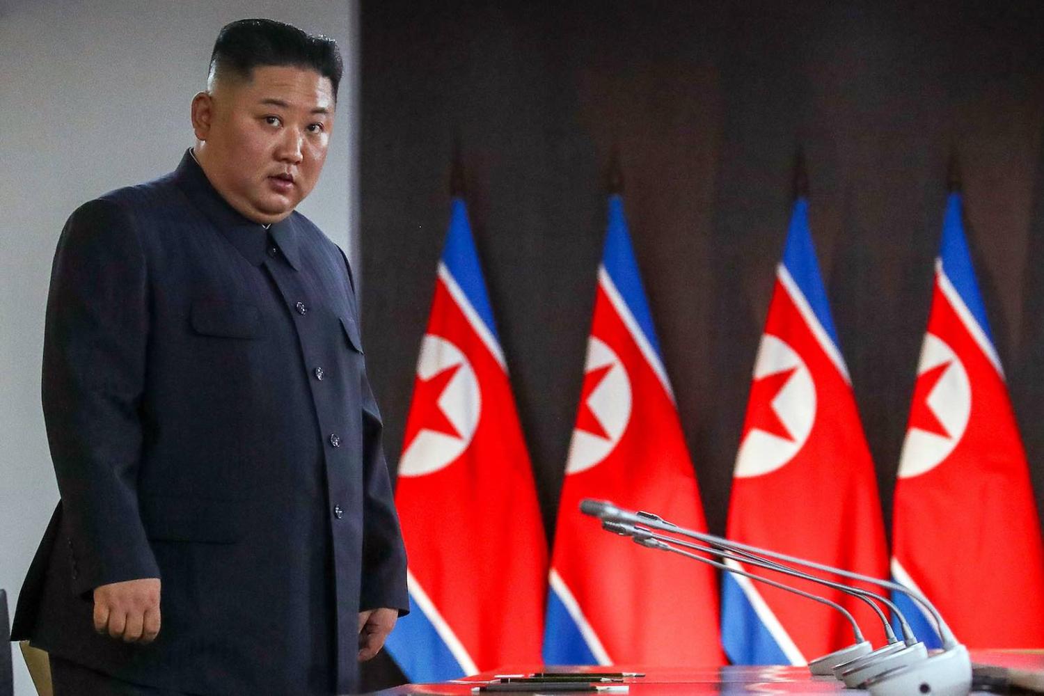 Vanishing act: Kim Jong-un (Valery Sharifulin/TASS via Getty Images)