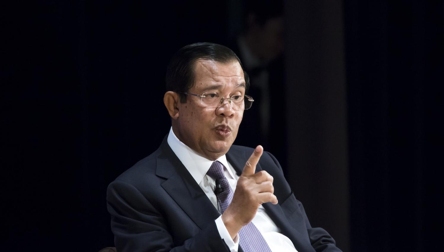 Cambodian Prime Minister Hun Sen at the Future of Asia Conference, Tokyo, 30 May 2019 (Photo: Tomohiro Ohsumi/Getty Images)