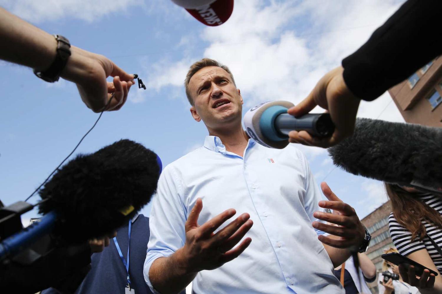 Russian opposition leader Alexei Navalny in July 2019 (Maxim Zmeyev/AFP via Getty Images)
