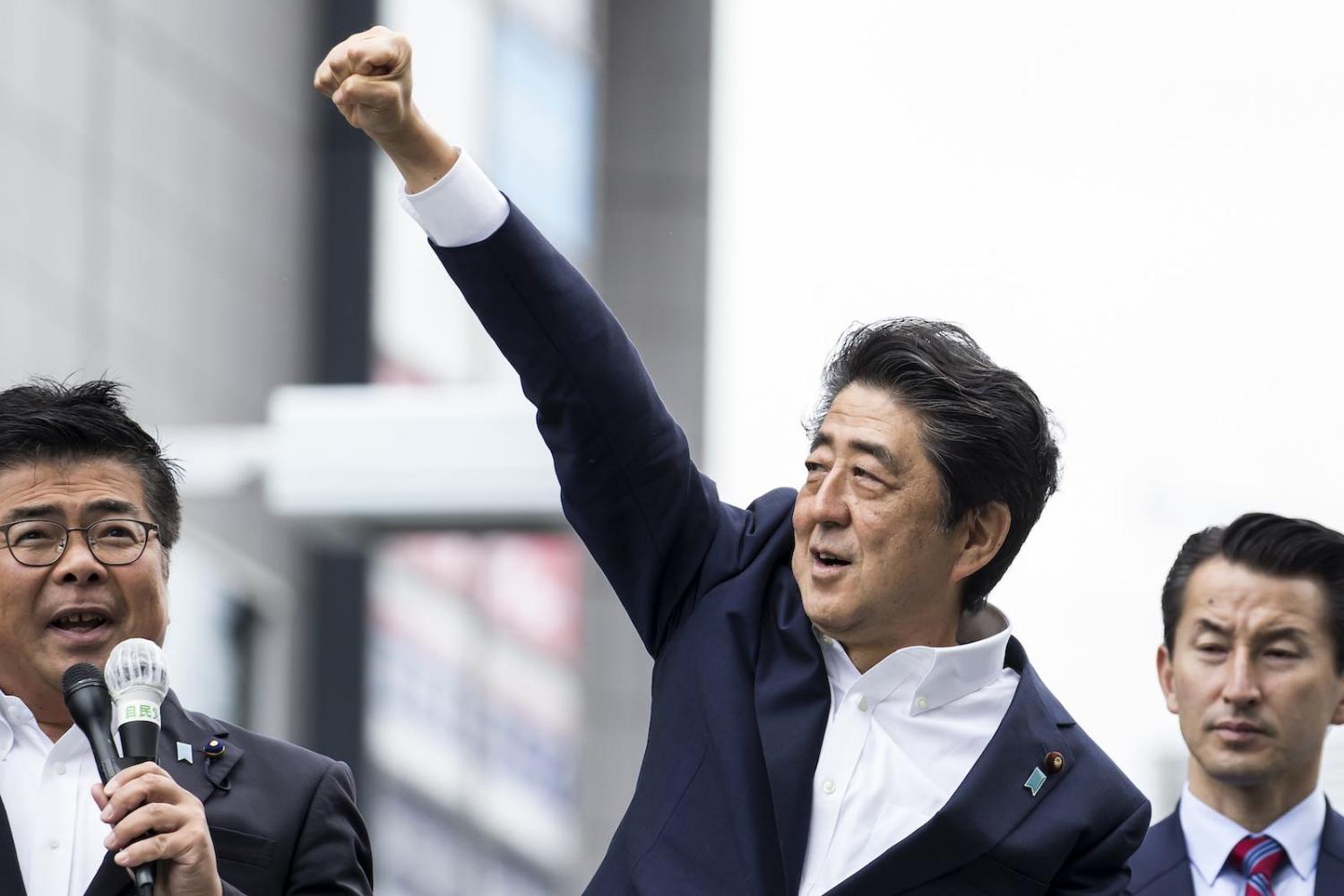 No other Japanese leader has spent as much political capital as Shinzo Abe on this politically controversial project to amend the constitution (Photo: Tomohiro Ohsumi/Getty)