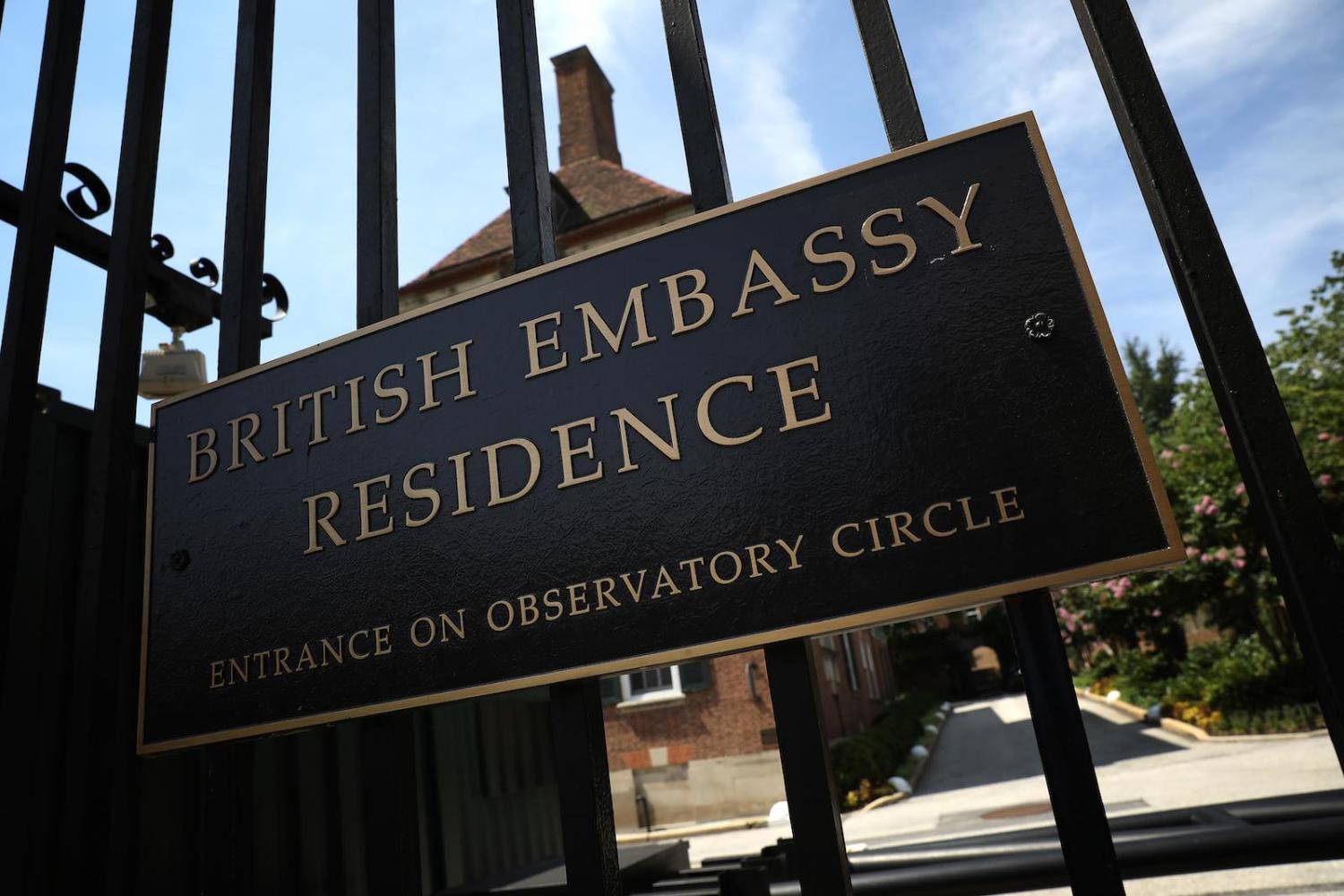 The residence for Britain’s ambassador in Washington (Photo: Win McNamee/Getty)