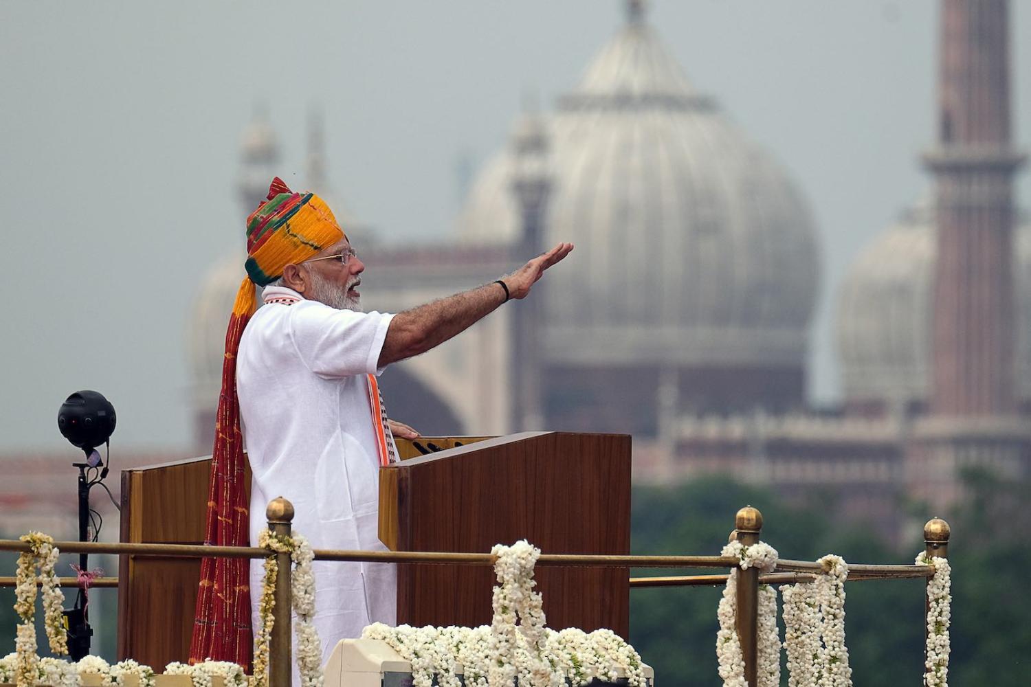 What Modi did not say in his speech is as important as what he did (Photo: T. Narayan via Getty)