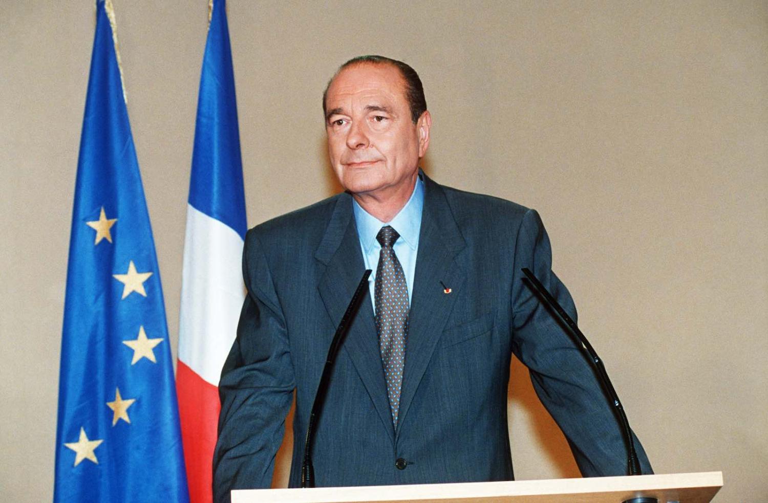 French President Jacques Chirac in June 1995 (Photo: AFP/Getty Images)