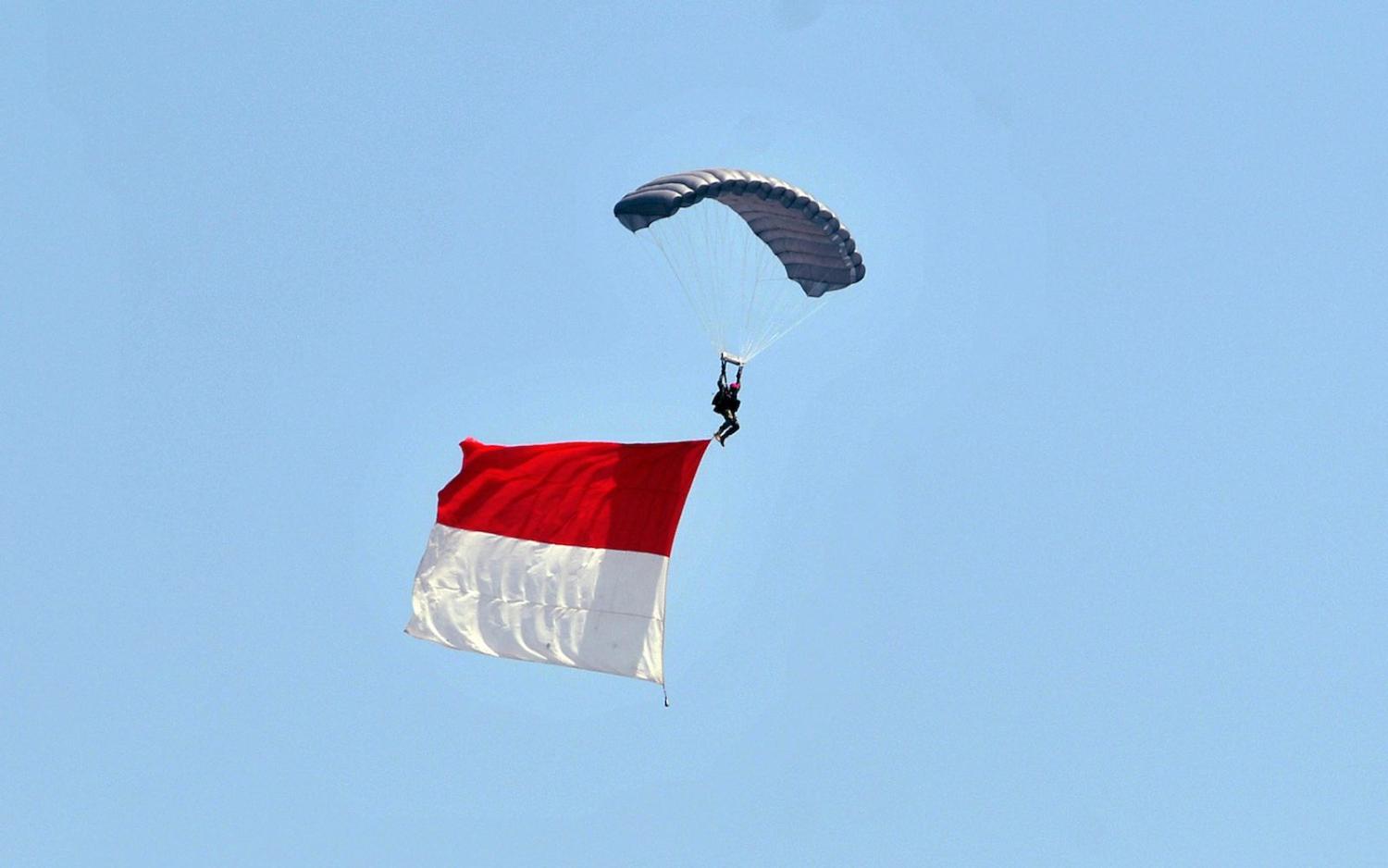 TNI Air Force demonstration at the 74th anniversary celebration of the Indonesian National Armed Forces, Jakarta, 5 October 2019 (Dasril Roszandi/NurPhoto via Getty Images)