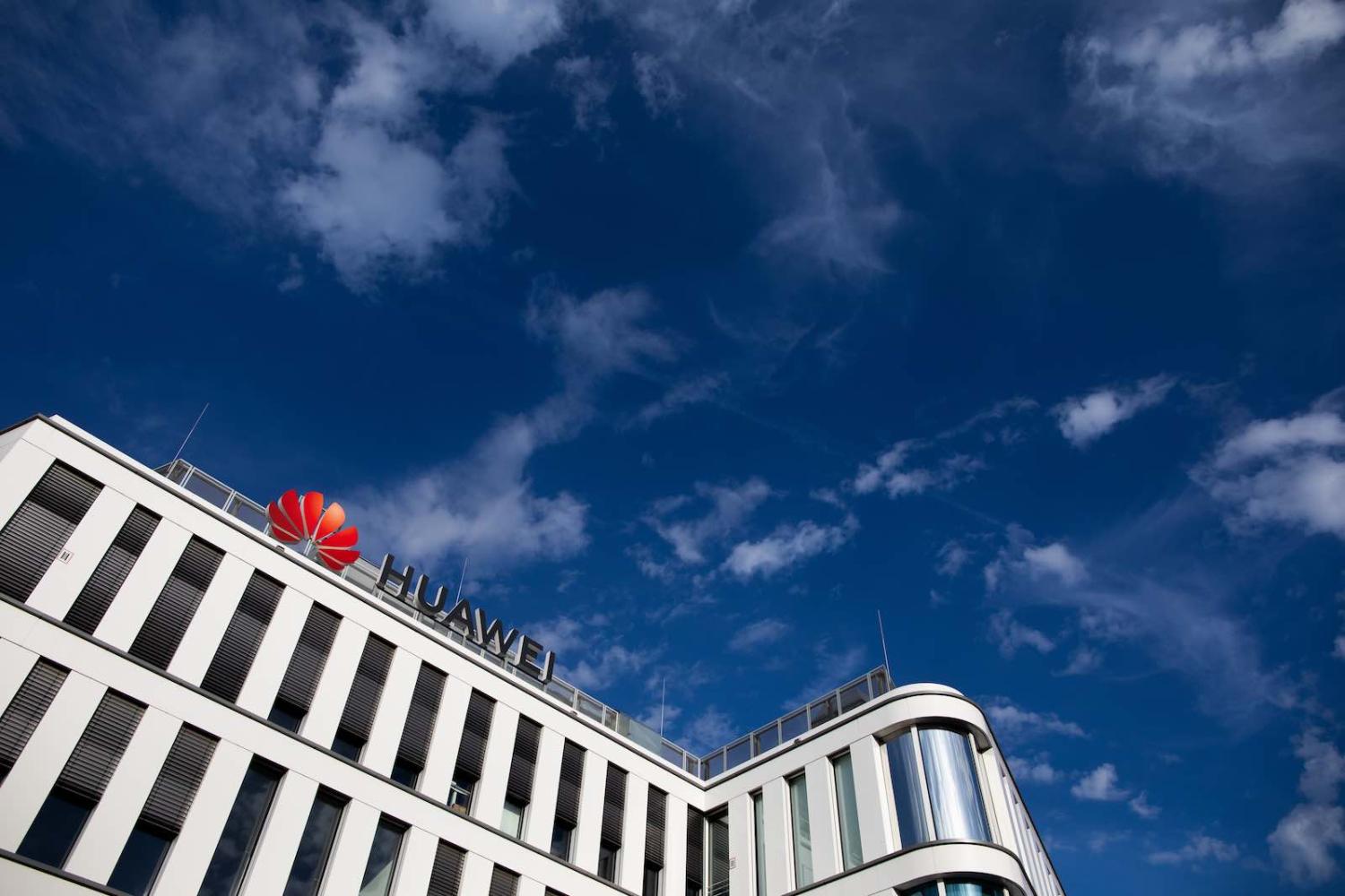Huawei Germany headquarters in Düsseldorf (Photo: Rolf Vennenbernd/Picture Alliance via Getty Images)